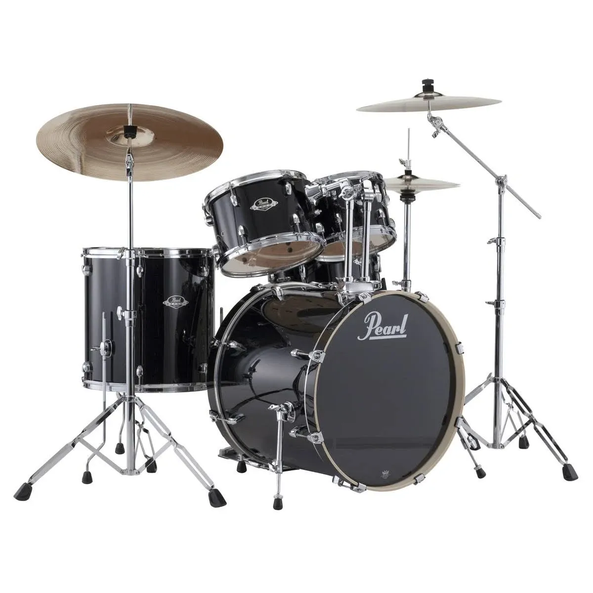 Pearl Export 5-Piece Drum Set with Hardware - Jet Black