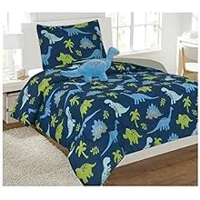 Fancy Linen 5pc Boys Twin Comforter Set Dinosaurs Blue Green Orange New #Dinosaur ...