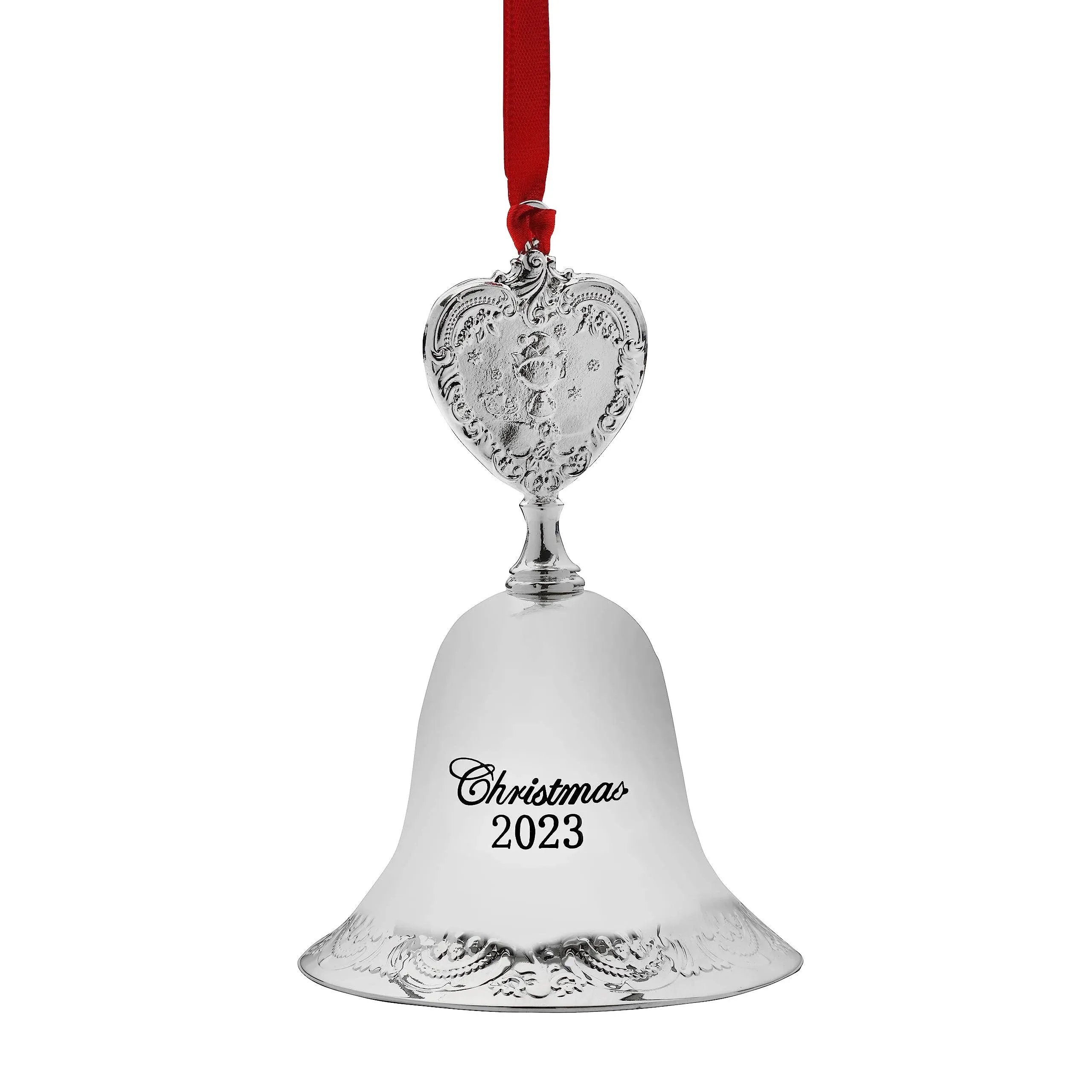 Wallace 2023 Silver Plated Grande Baroque Bell Ornament, 29th Edition