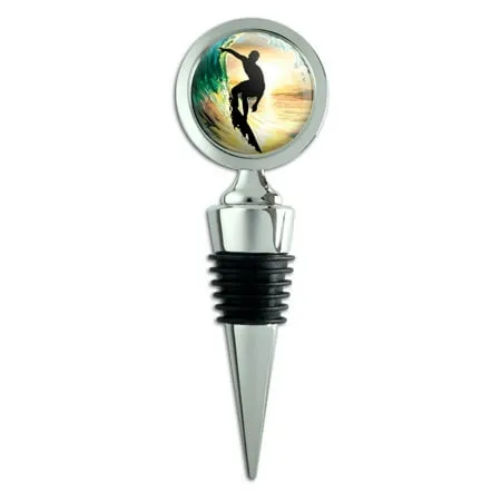 Wave Surfing Ocean Surfer Wine Bottle Stopper