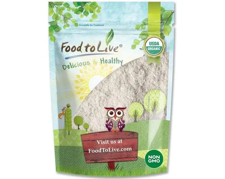 Organic Brown Rice Flour - Non-GMO, Finely Ground from Long Grain Rice ...