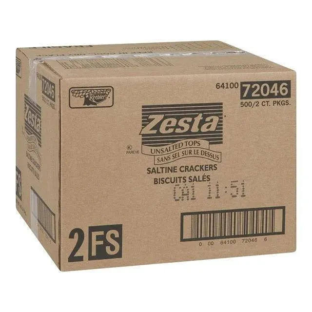 Zesta Saltine Crackers 2-Pack - 500/Case