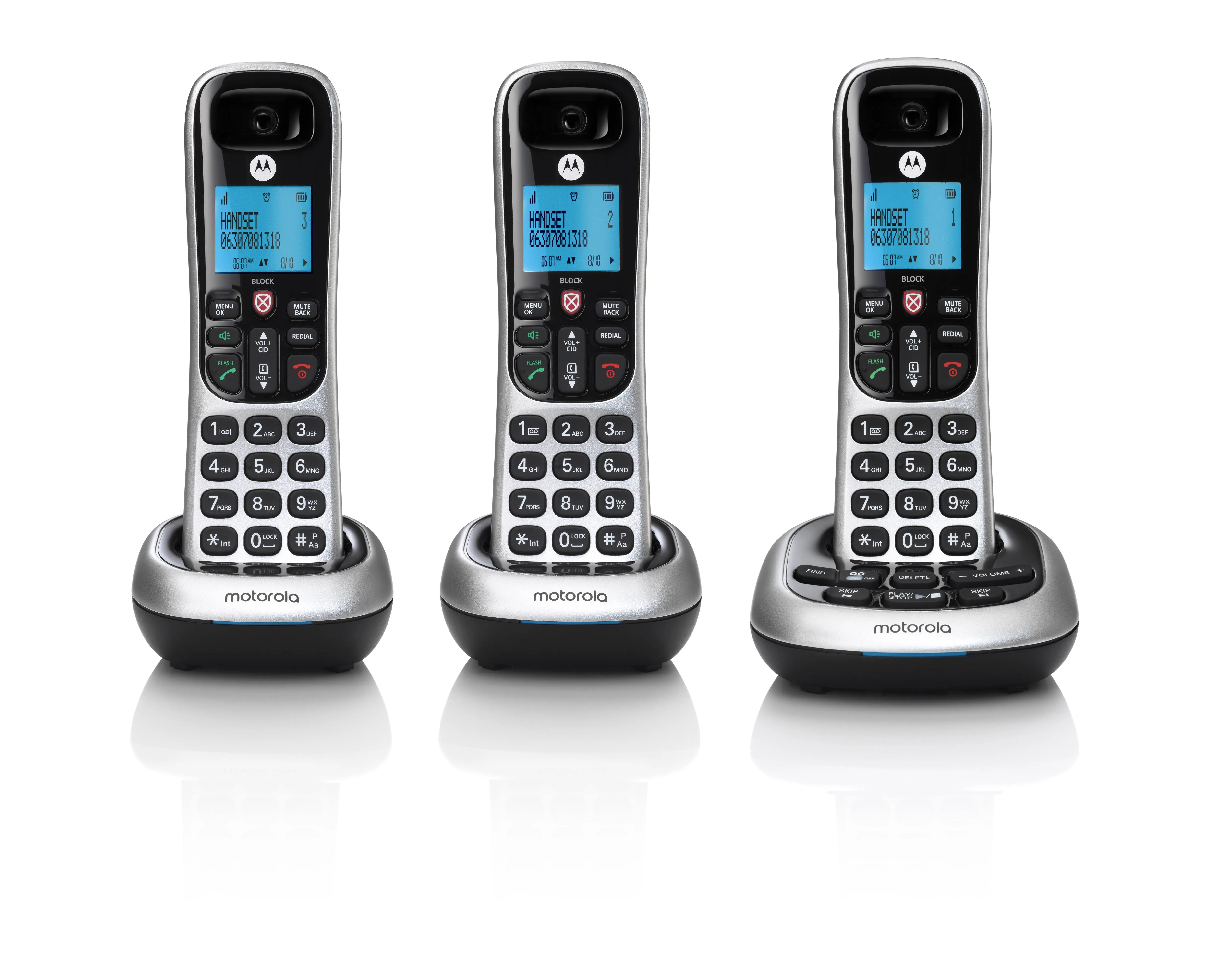 Motorola CD4013 Cordless Telephone - 3 Pack