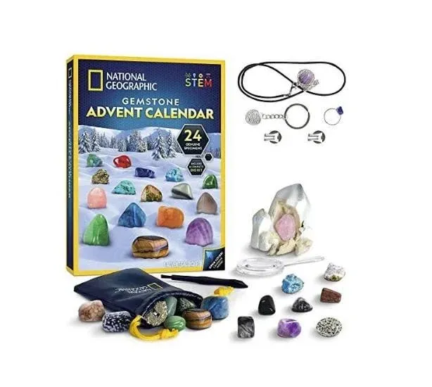 National Geographic 2023 Gemstone Advent Calendar - Advent Calendar For Kids with ...