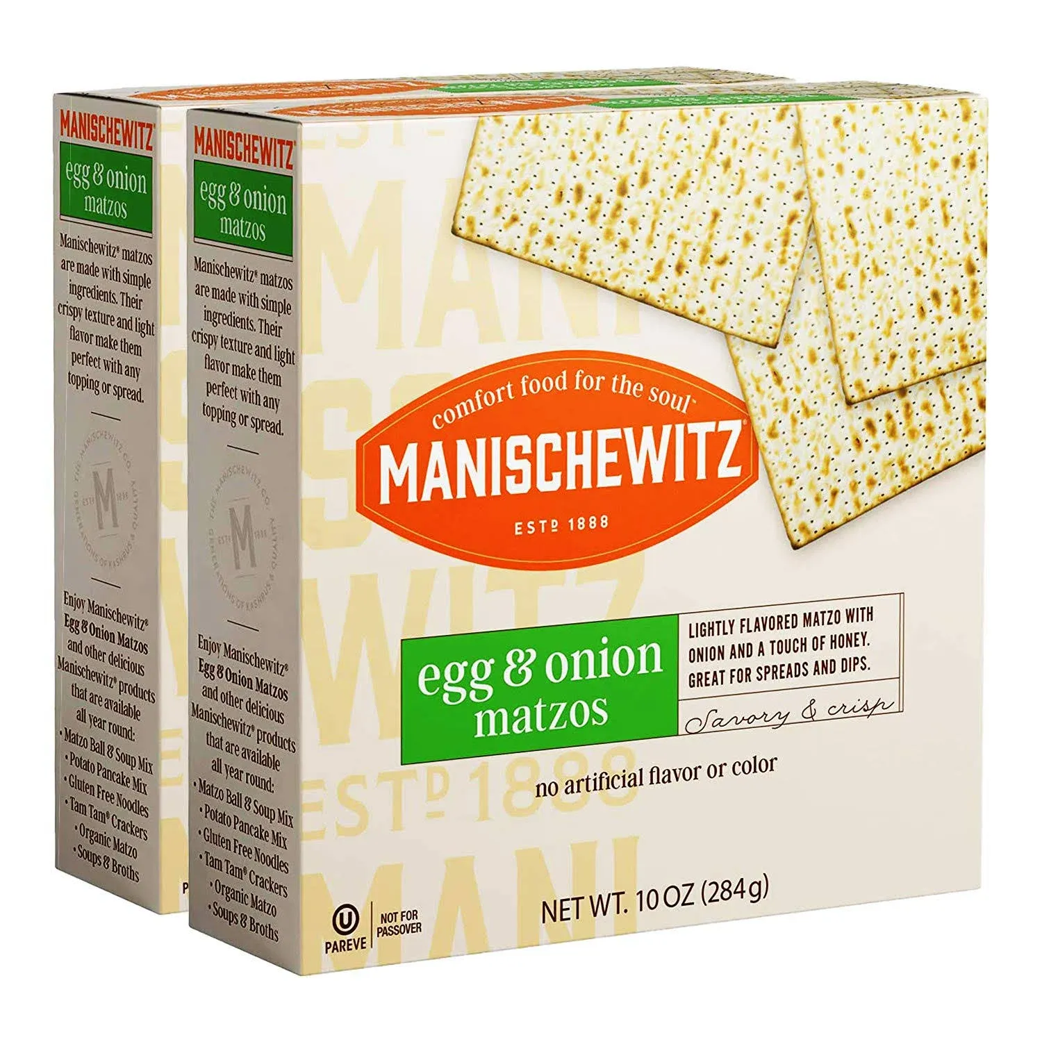 Manischewitz Matzos, Egg & Onion - 10 oz