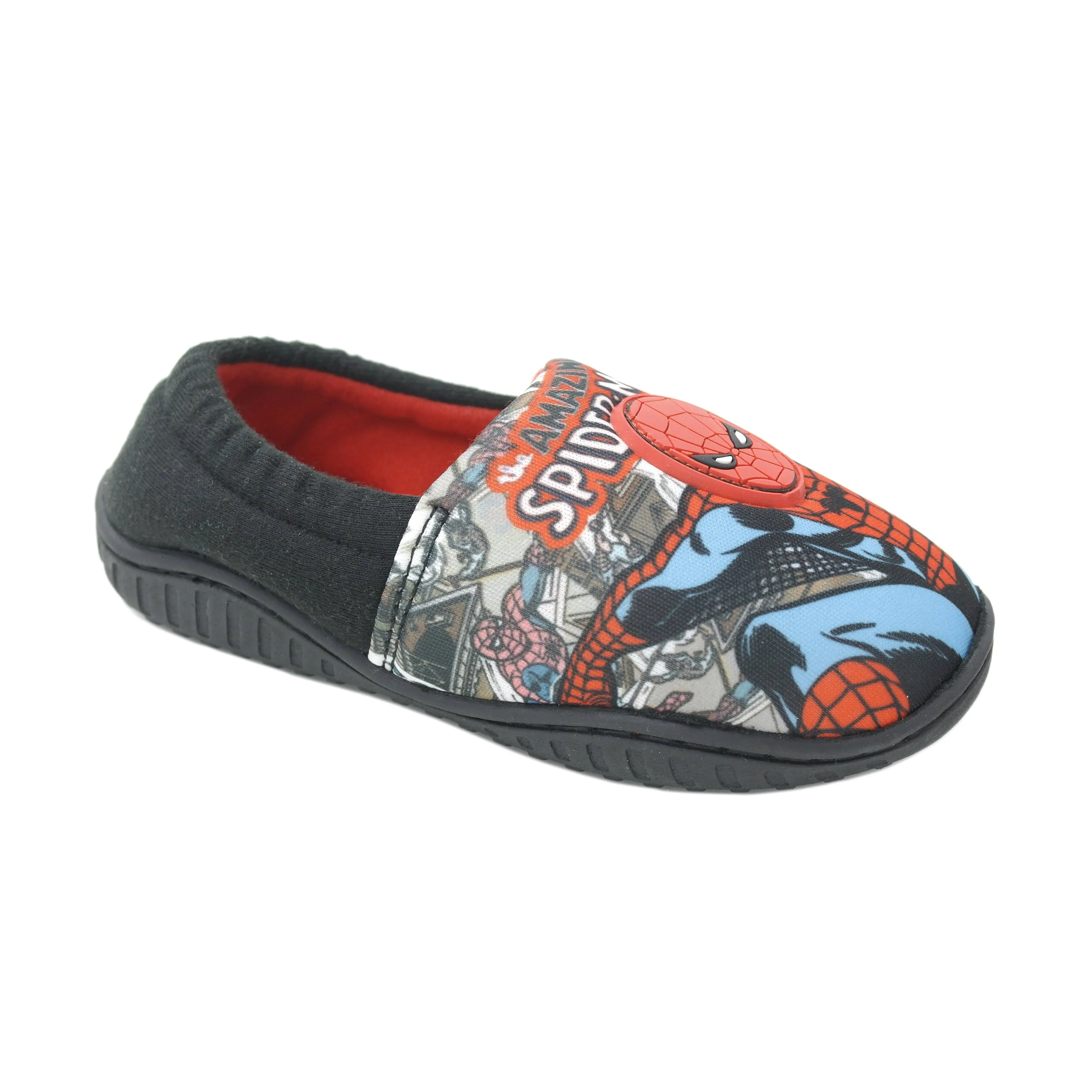 Childs Kids Boys Girls Comic Scene Spiderman Slippers