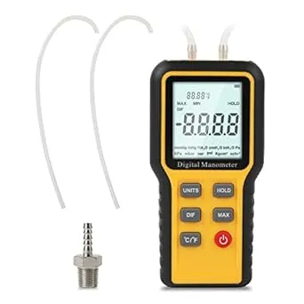 Manometer Gas Pressure Tester，Manometer HVAC，Digital Manometer Gas Pressure Tester，Manometer LP Gas Pressure Tester，Digital Manometer HVAC for Temperature and Pressure Testing