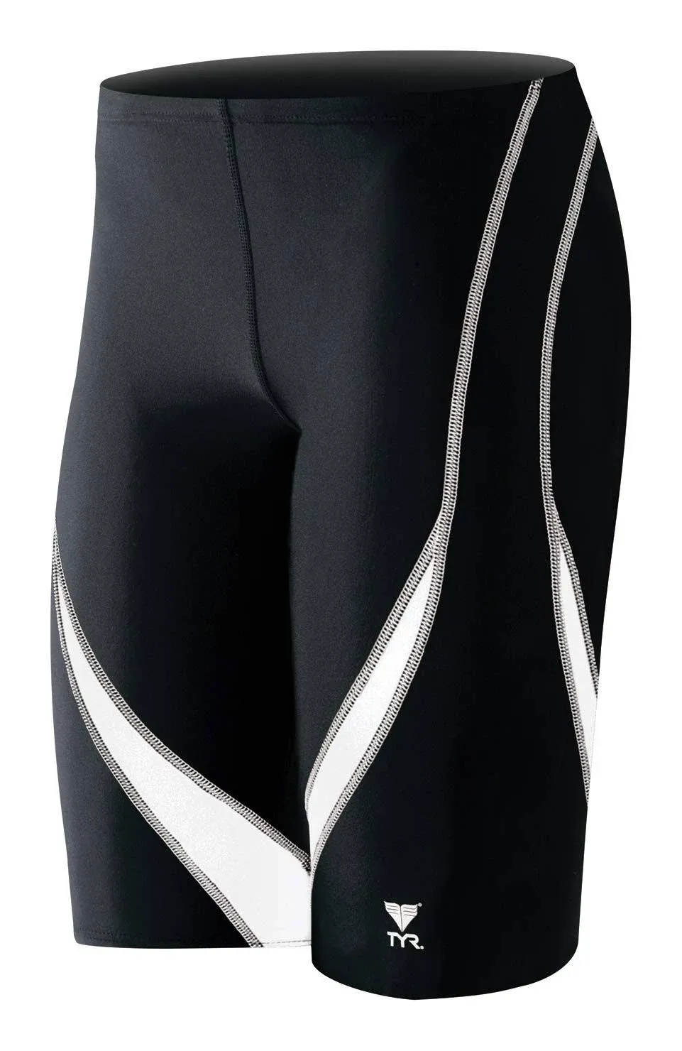 TYR Men's Alliance Splice Jammer Black / White 36