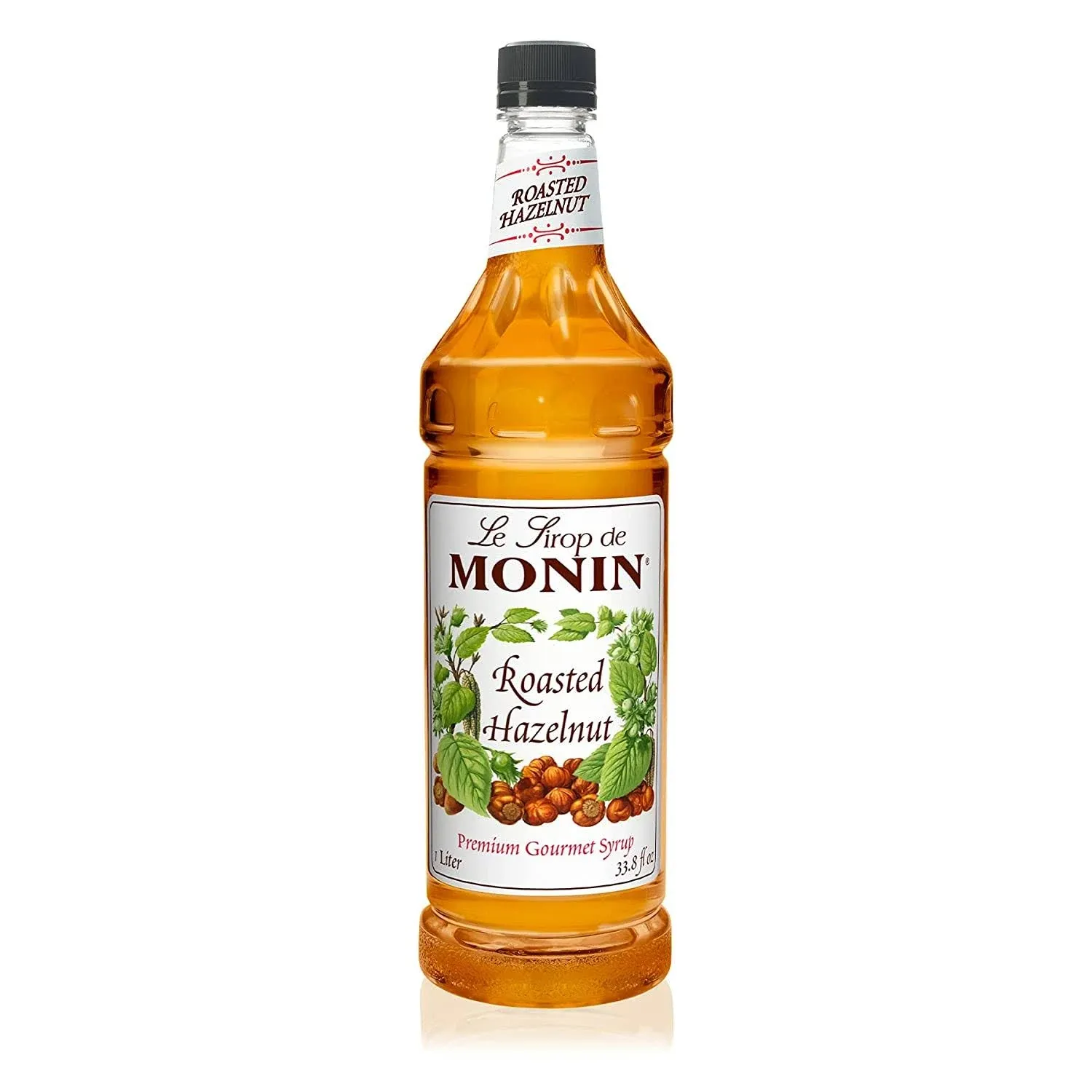 Monin Roasted Hazelnut Syrup, 33.8-Ounce Plastic Bottle (1 liter)