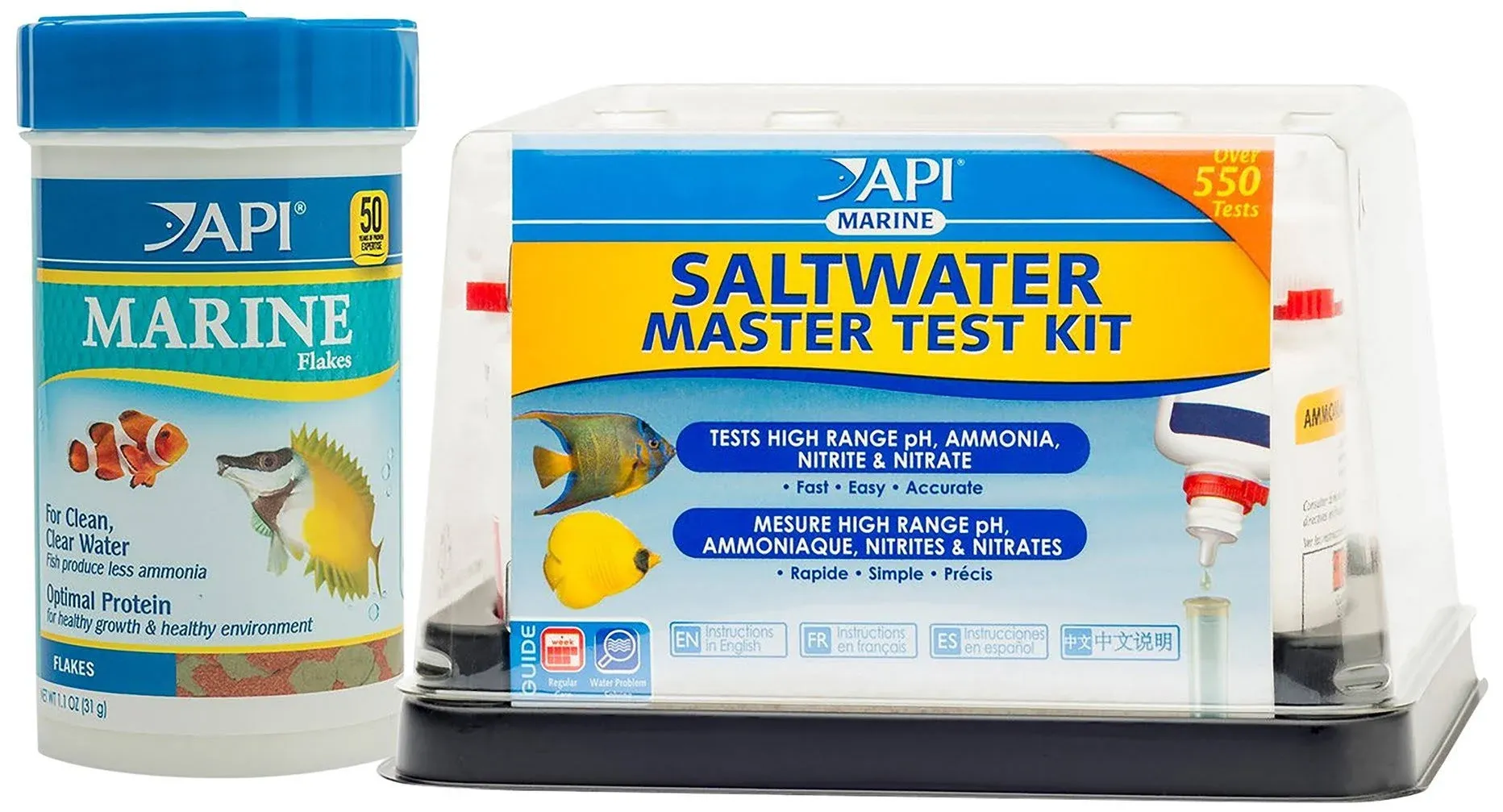 API Marine Bundle Pack: One(1) API SALTWATER MASTER TEST KIT, one(1) API MARINE