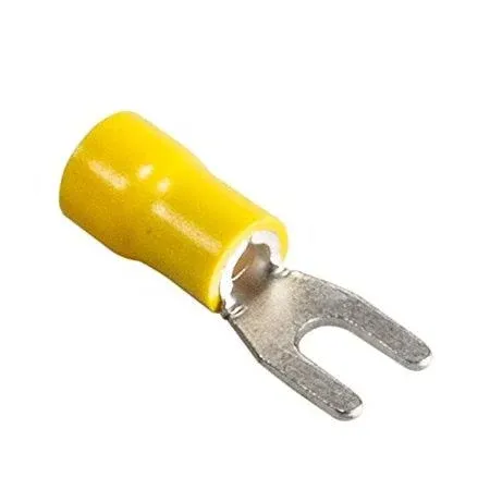 100pcs Insulated Fork Spade Wire Connectors, U Type Electrical Crimp Terminals ...