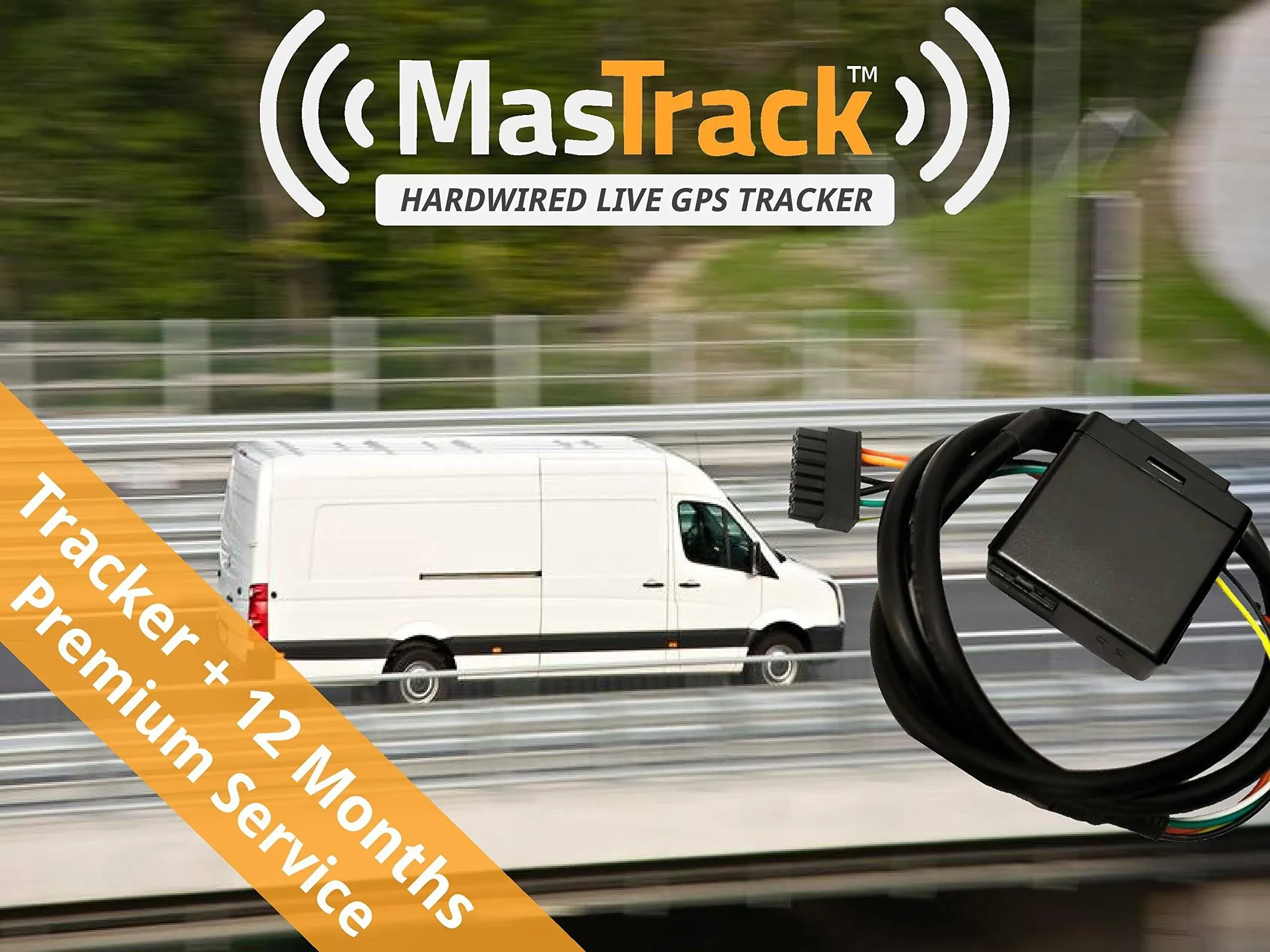 MasTrack Hardwired Real Time GPS Tracker for Vehicle | Car Tracker Device Inc...