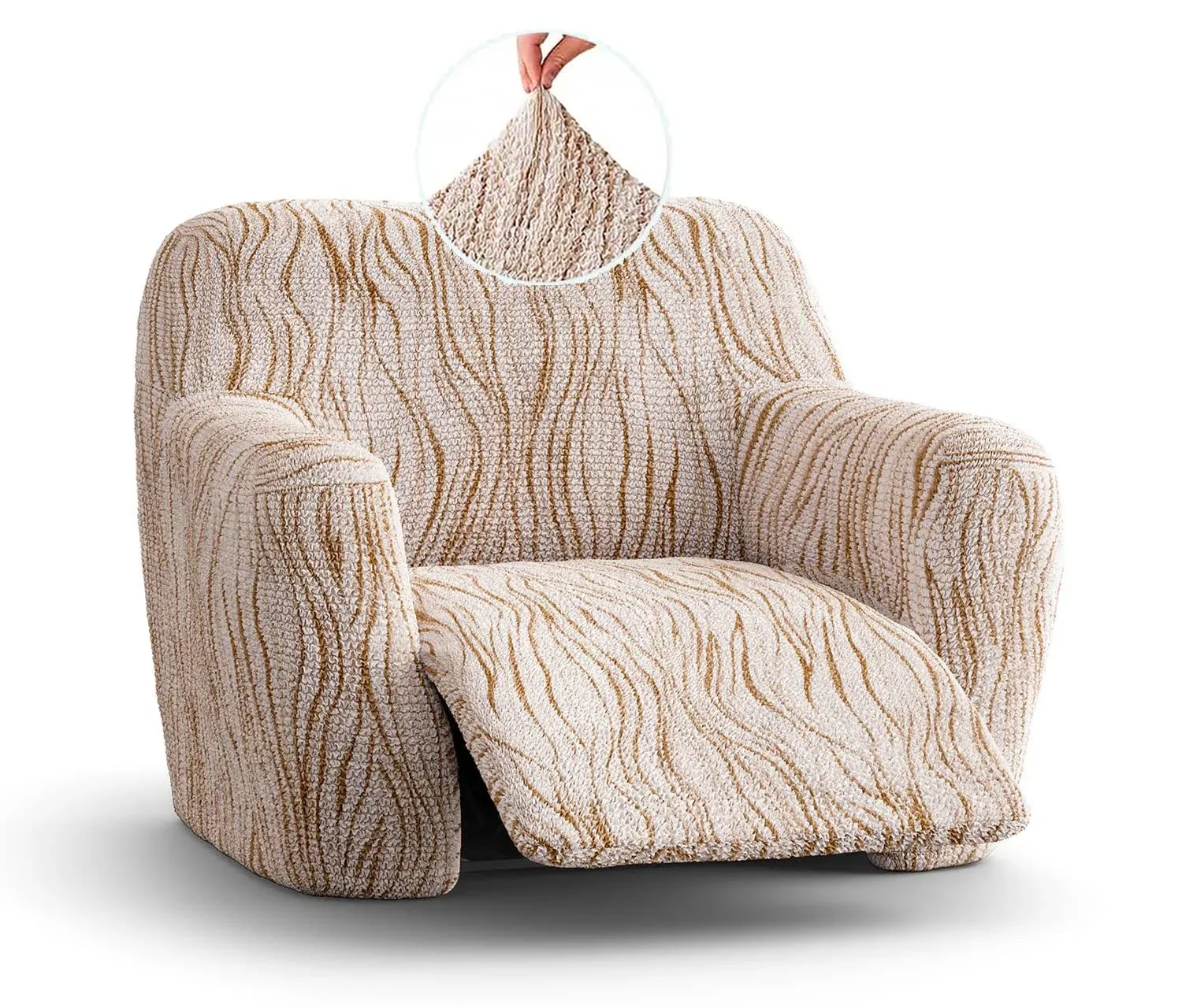 Stretch Recliner Slipcover - Durable & Stylish - Microfibra Printed Collection ...