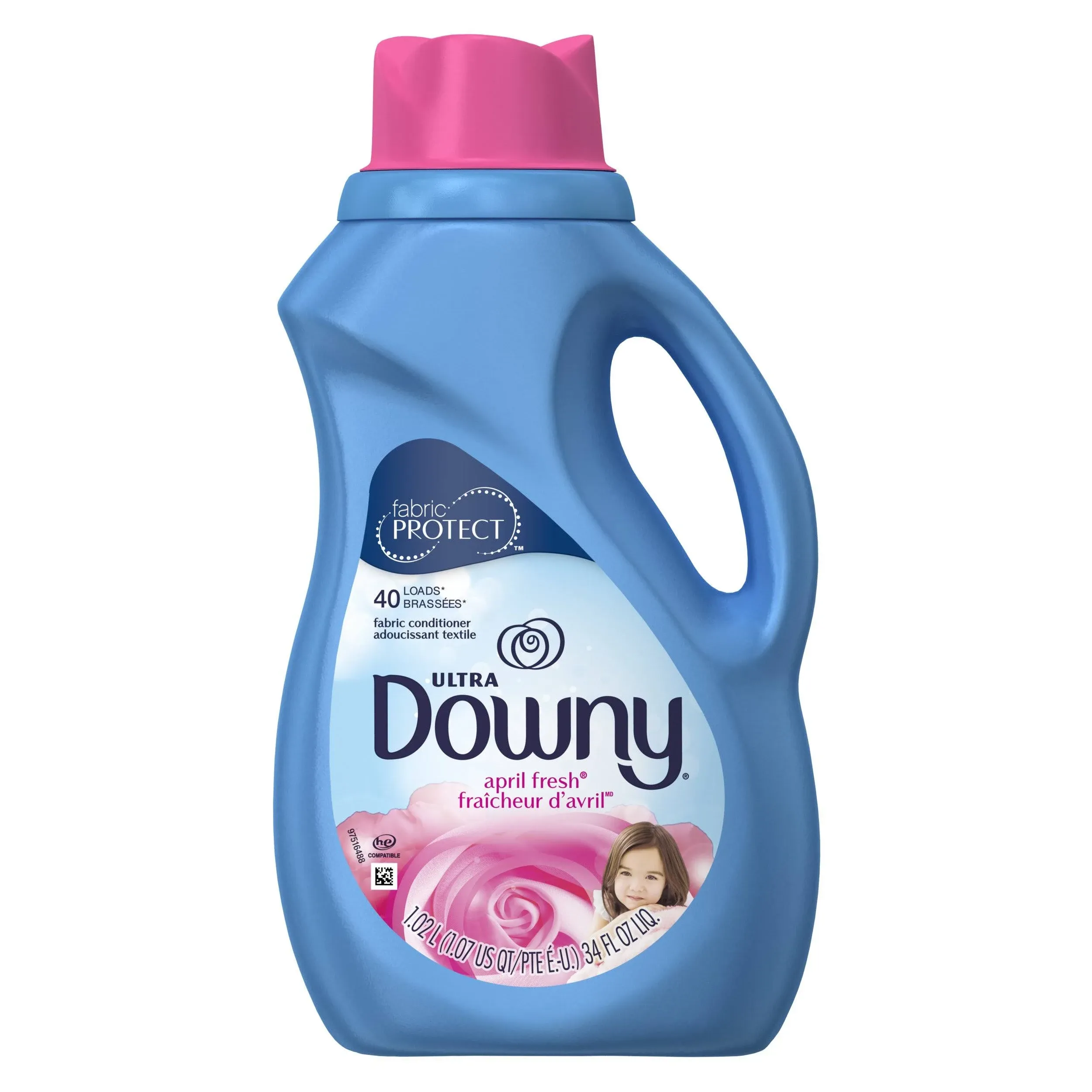 Downy Eco-Box Ultra Concentrated Laundry Fabric Softener Liquid, April Fresh, 180 Loads, 105 fl oz