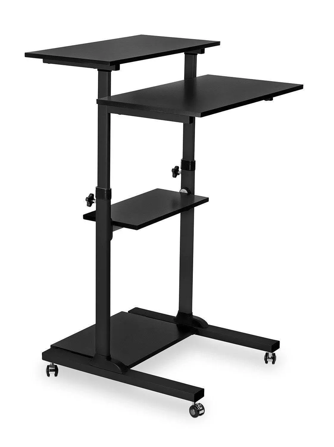 Mount-It! Height Adjustable Rolling Stand Up Desk