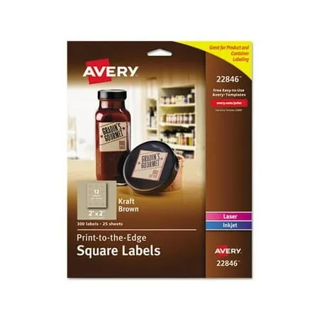 Avery Print-to-the-Edge Square Labels