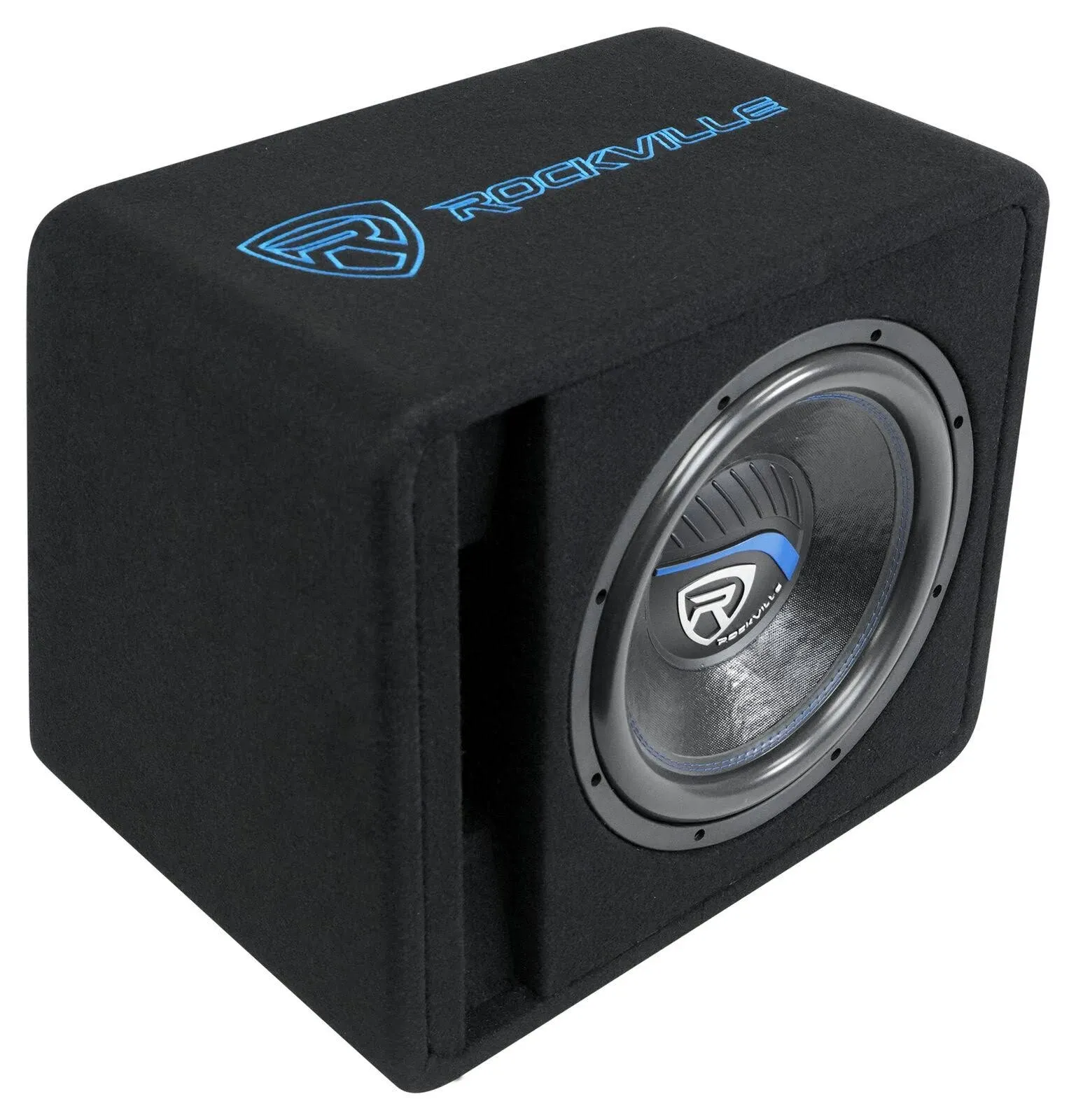 Rockville VS12K54 12" K5 1400w Car Subwoofer in Vented Sub Enclosure Box - 4 Ohm,Black