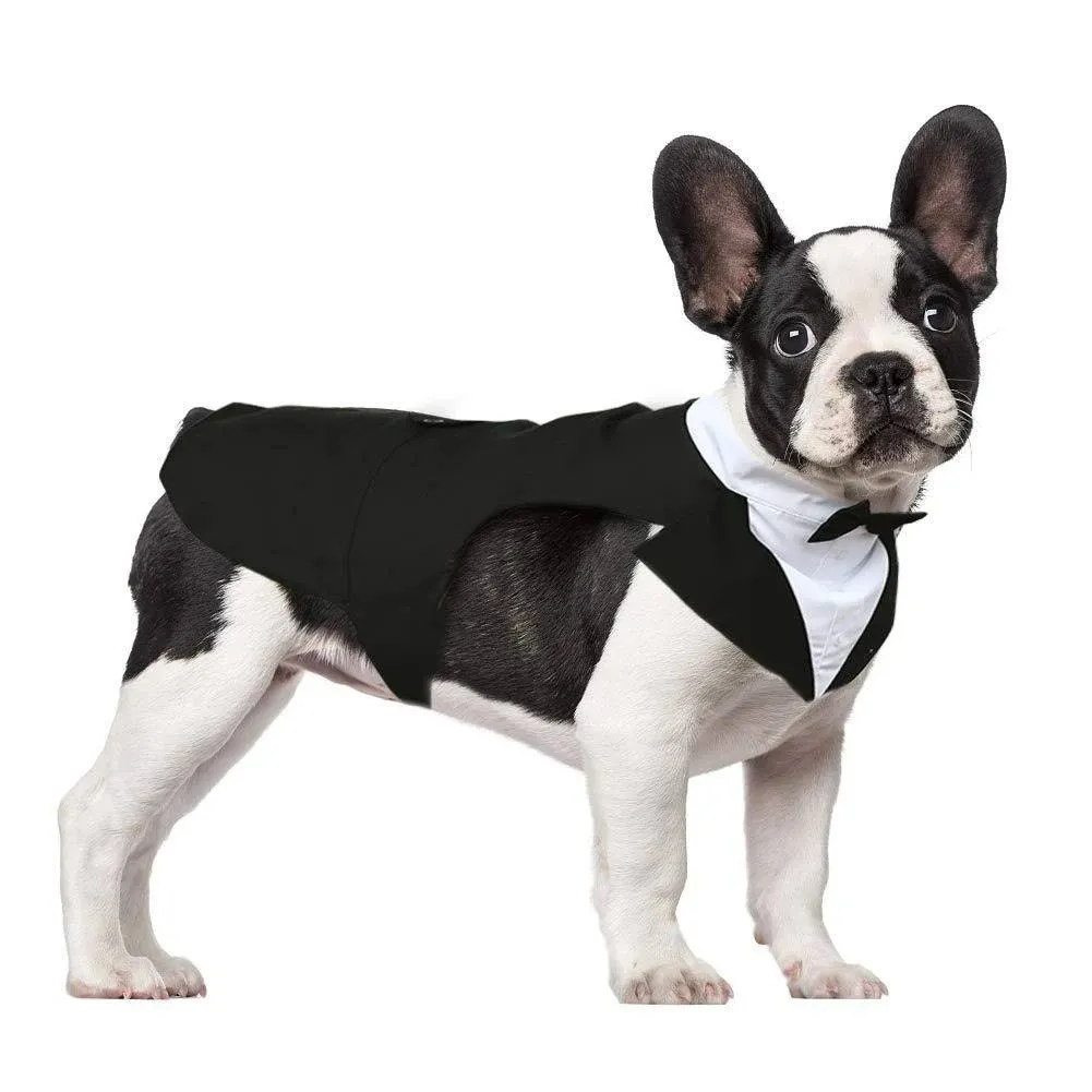 Kuoser Suit for Dogs, Dog Tuxedo Formal Suit and Bandanna Set, Wedding Suit for ...