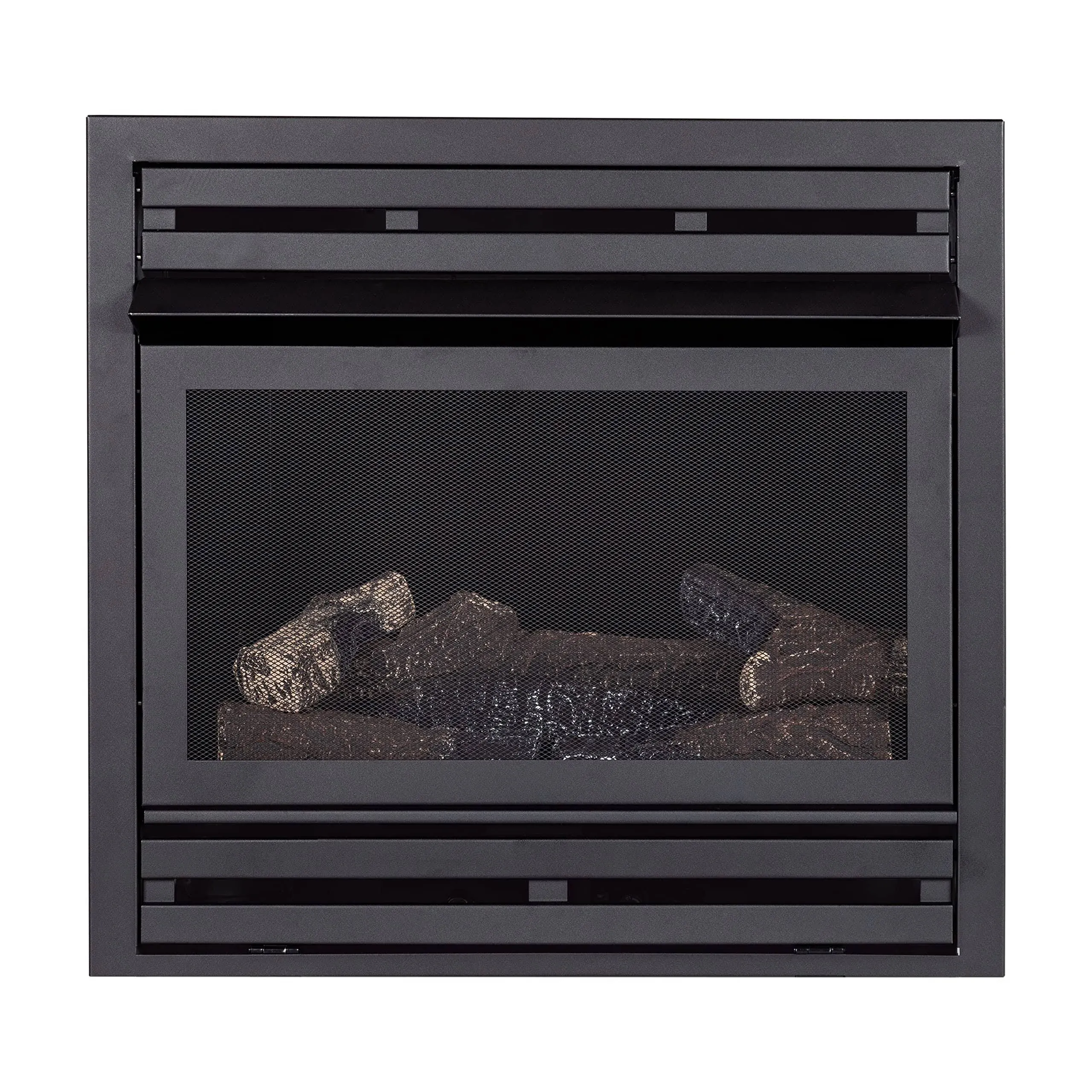 Pleasant Hearth 28 in. Zero Clearance Firebox with NG Gas Log Insert