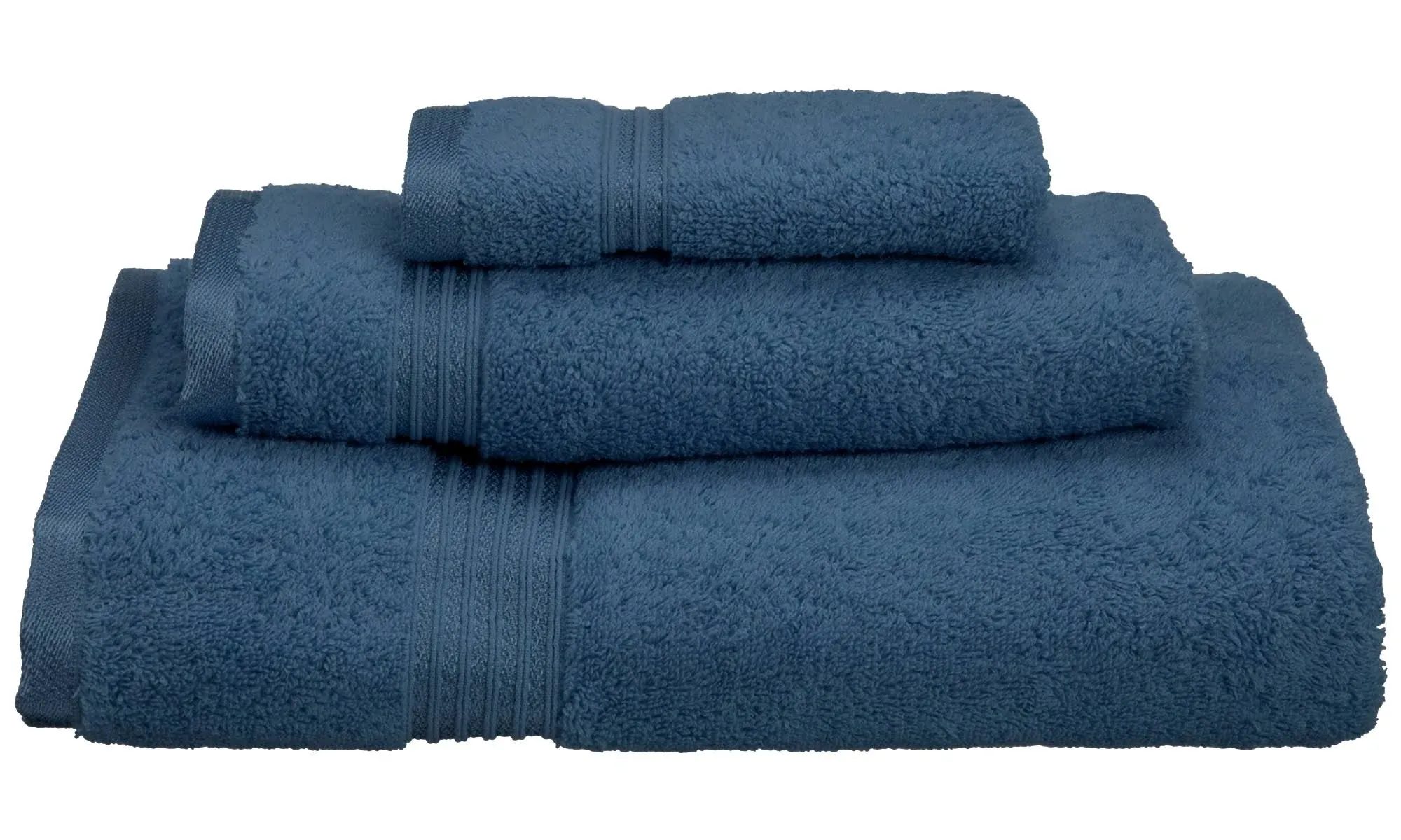 Superior Egyptian Cotton 3-Piece Sapphire Towel Set