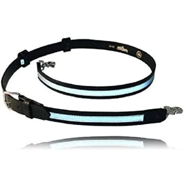 Boston Leather Reflective Firefighter&#039;S Radio Strap / Belt