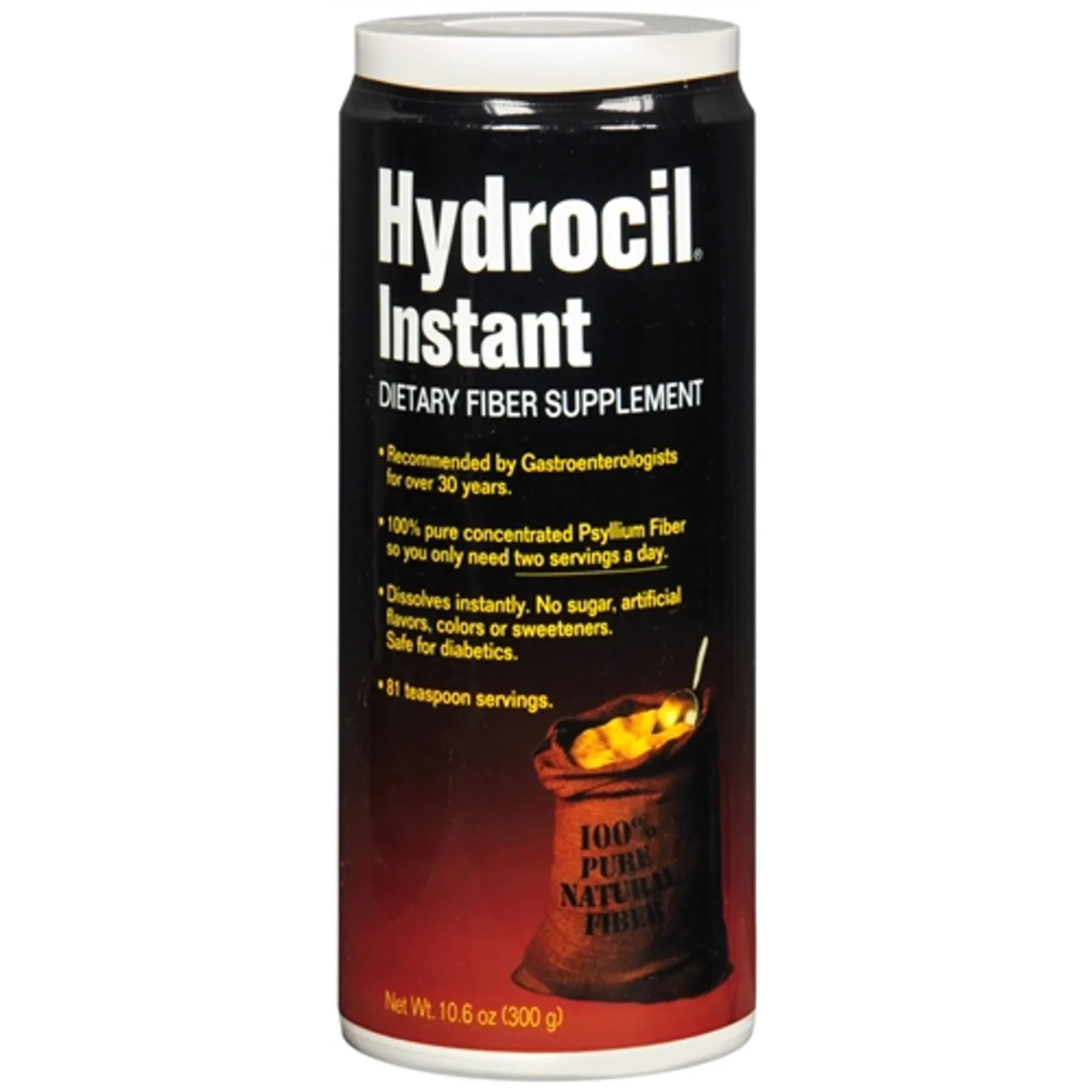 Hydrocil Fiber Laxative, Instant - 10.6 oz