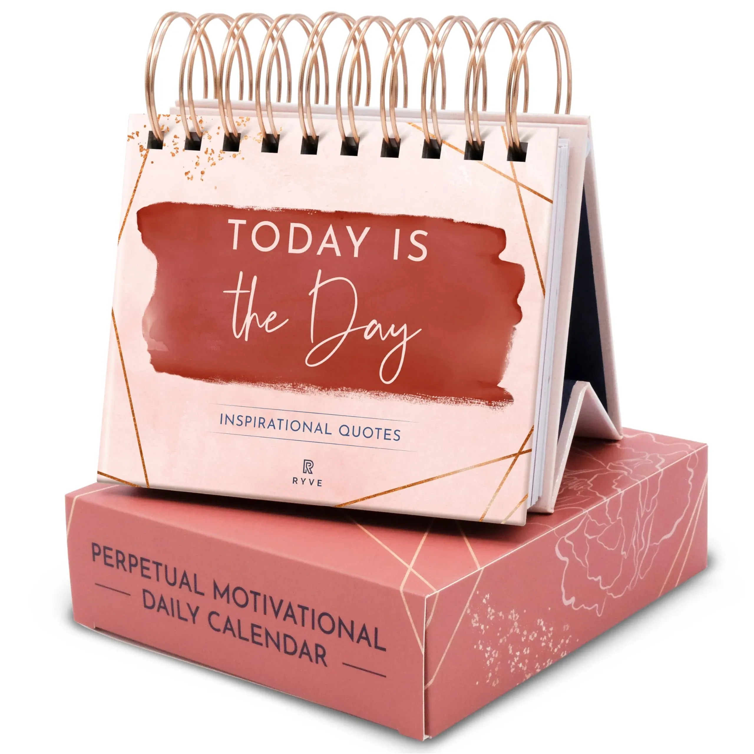 Ryve Inspirational Desk Calendar - Motivational Flip Calendar with Quotes ...