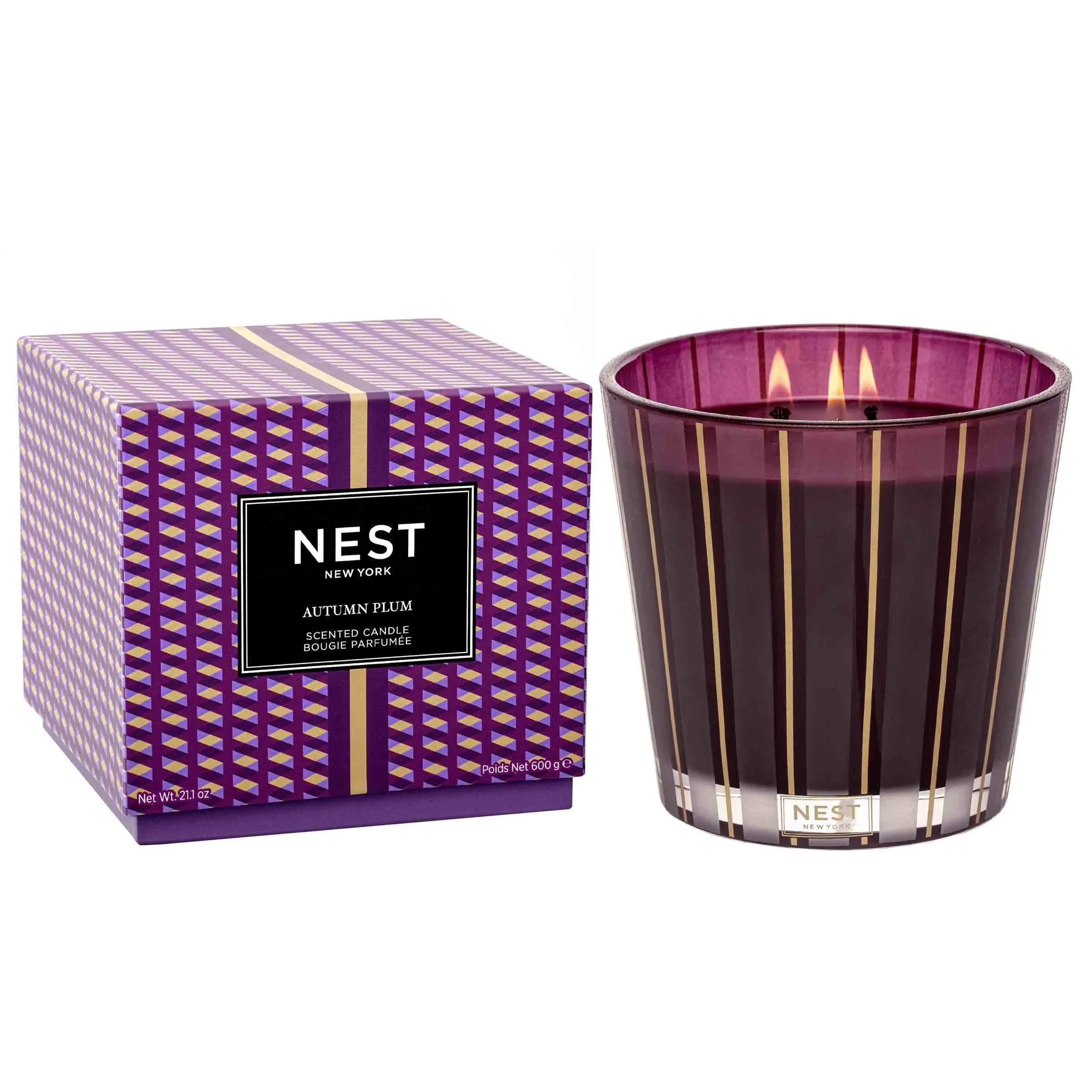 Nest - Autumn Plum 3 Wick Candle