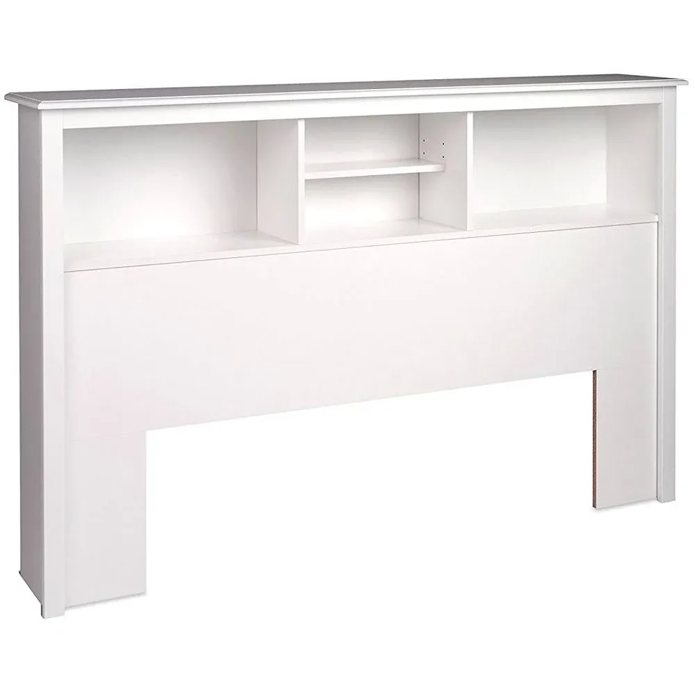 Prepac Full/Queen Bookcase Headboard, White