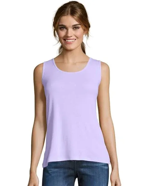 Hanes Women's Mini-Ribbed Cotton Tank Top