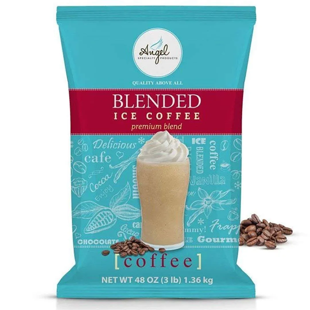 Angel Specialty Products Blended Ice Coffee Instant Frappe Powder Drink Mix 3-Pound Bag 34 Servings