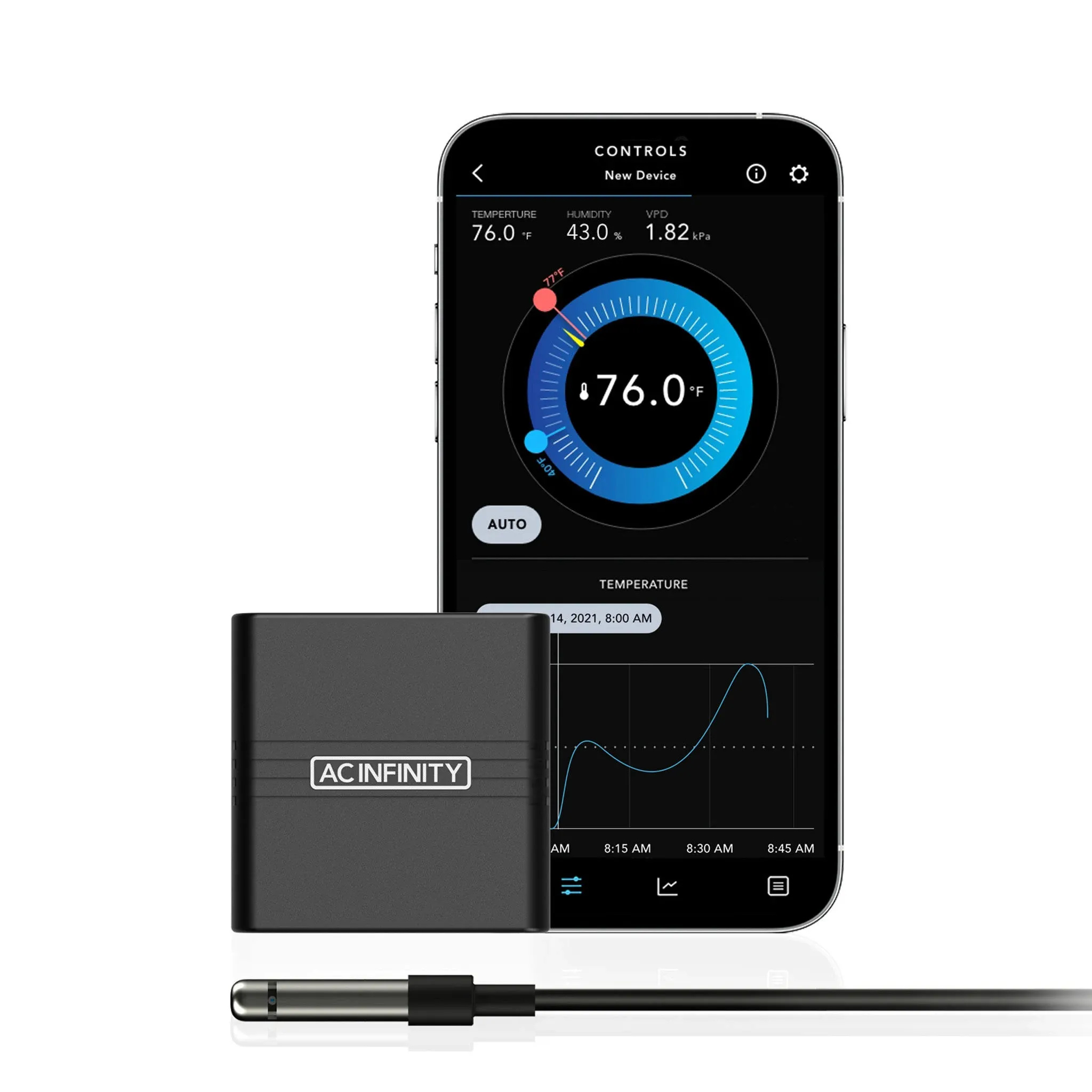 AC Infinity CLOUDCOM A1 Mini Smart Thermo-Hygrometer