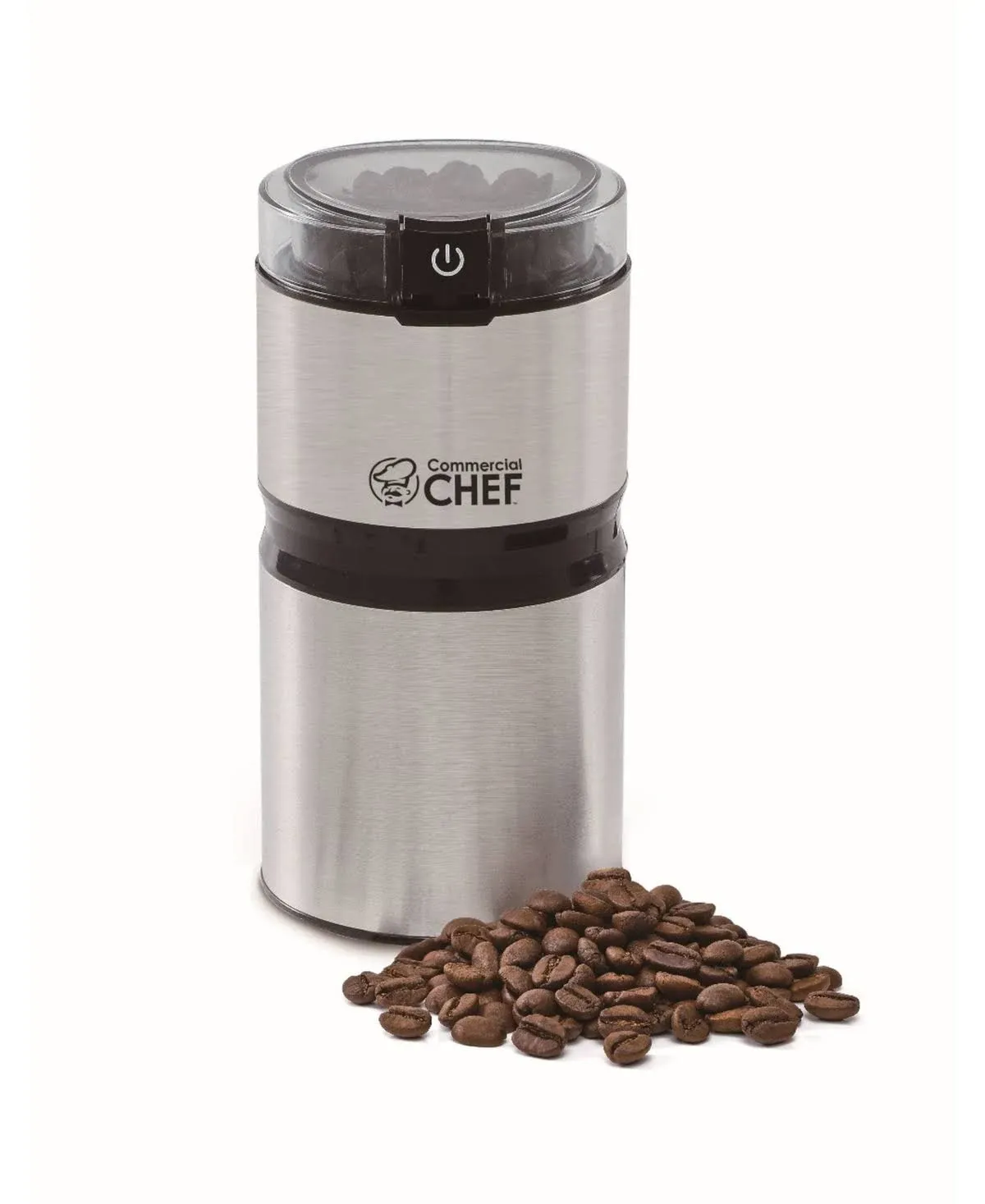 COMMERCIAL CHEF CHCG21SSA6 2.1-Oz. Electric Stainless Steel Coffee Grinder