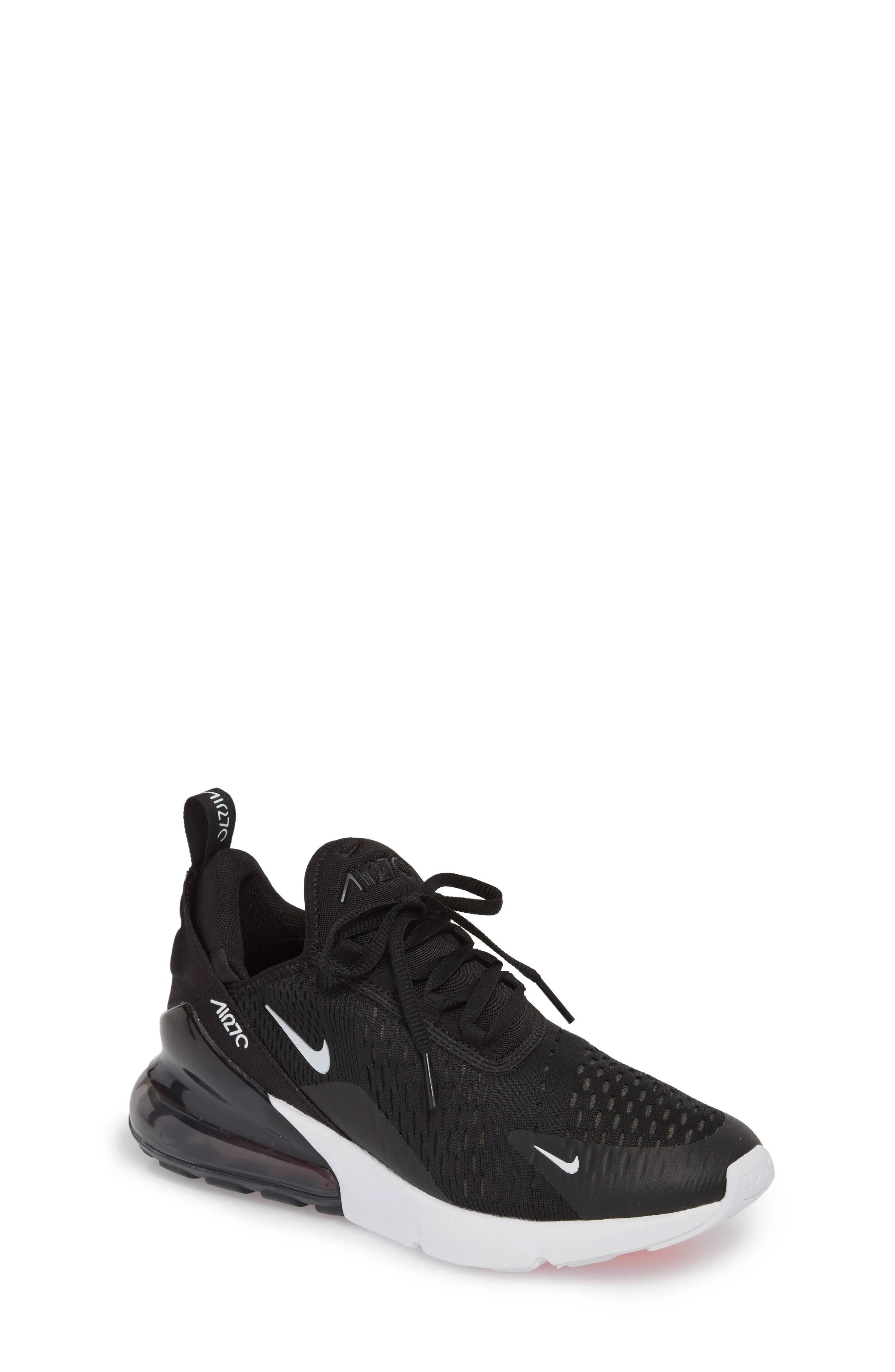 Nike Little Kids' Air Max 270 Casual Shoes in Black/Black Size 11.0