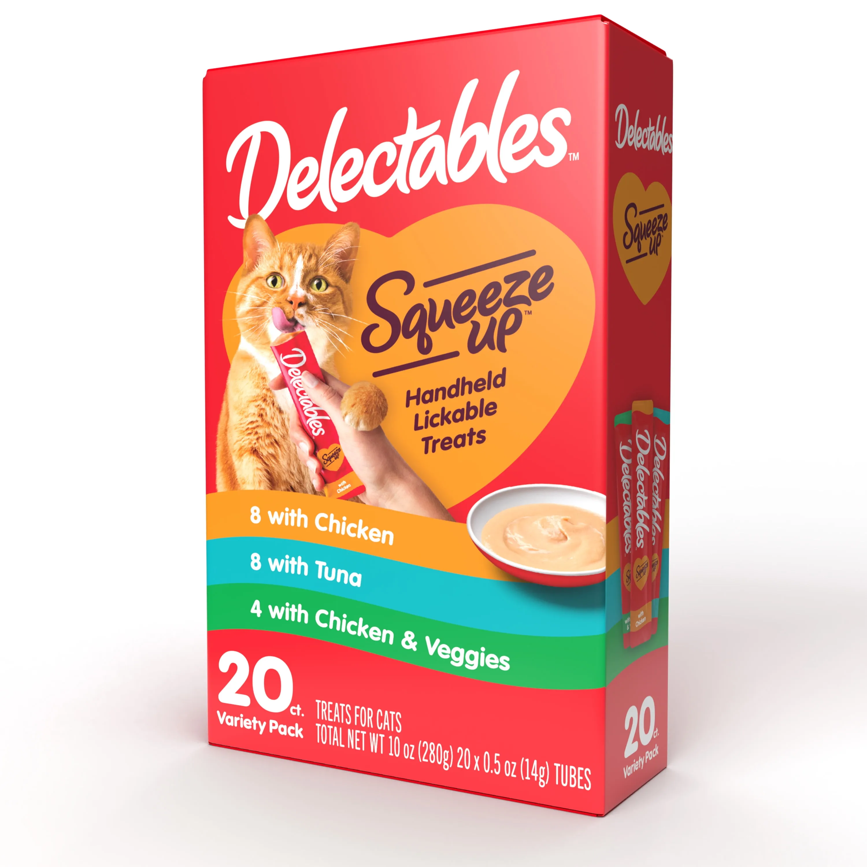 Delectables Squeeze Up Lickable Cat Treats Variety Pack