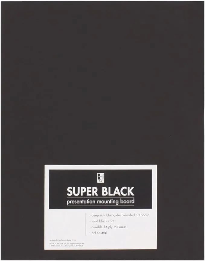 Art Alternatives Super Black Mounting Board