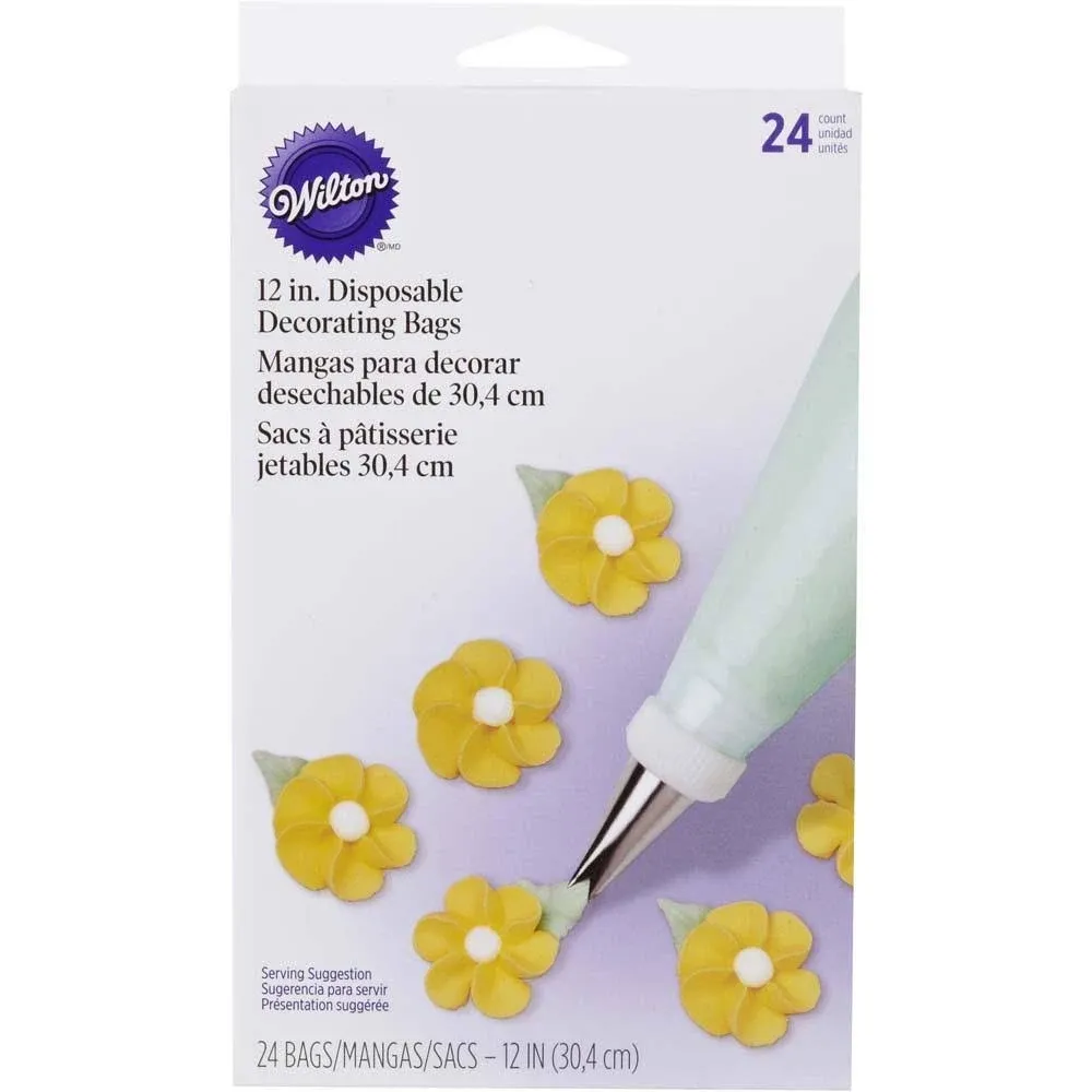 Wilton Disposable Decorating Bags 24-pkg-12"