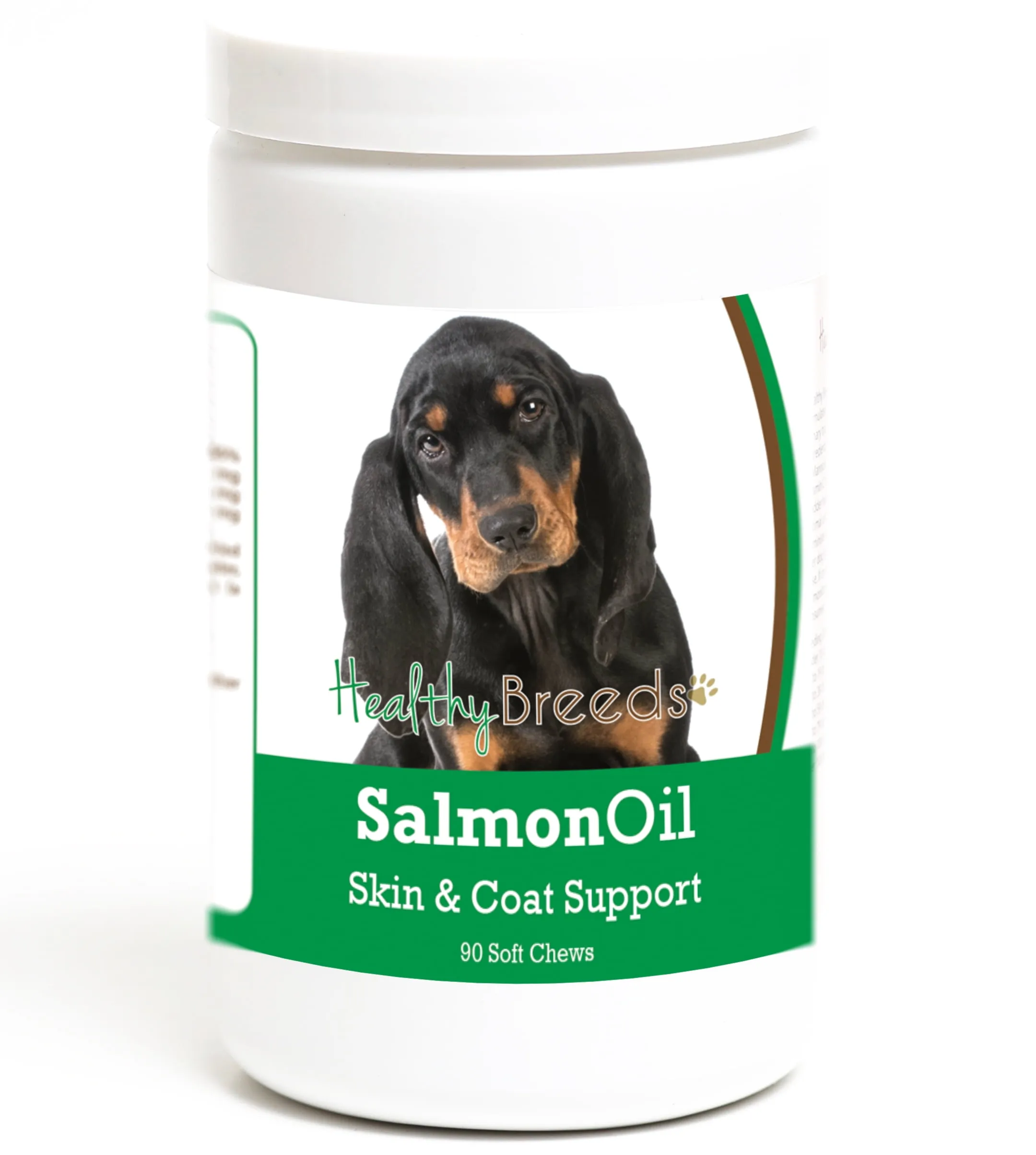 Healthy Breeds Black and Tan Coonhound Salmon Oil Soft Chews 90 Count