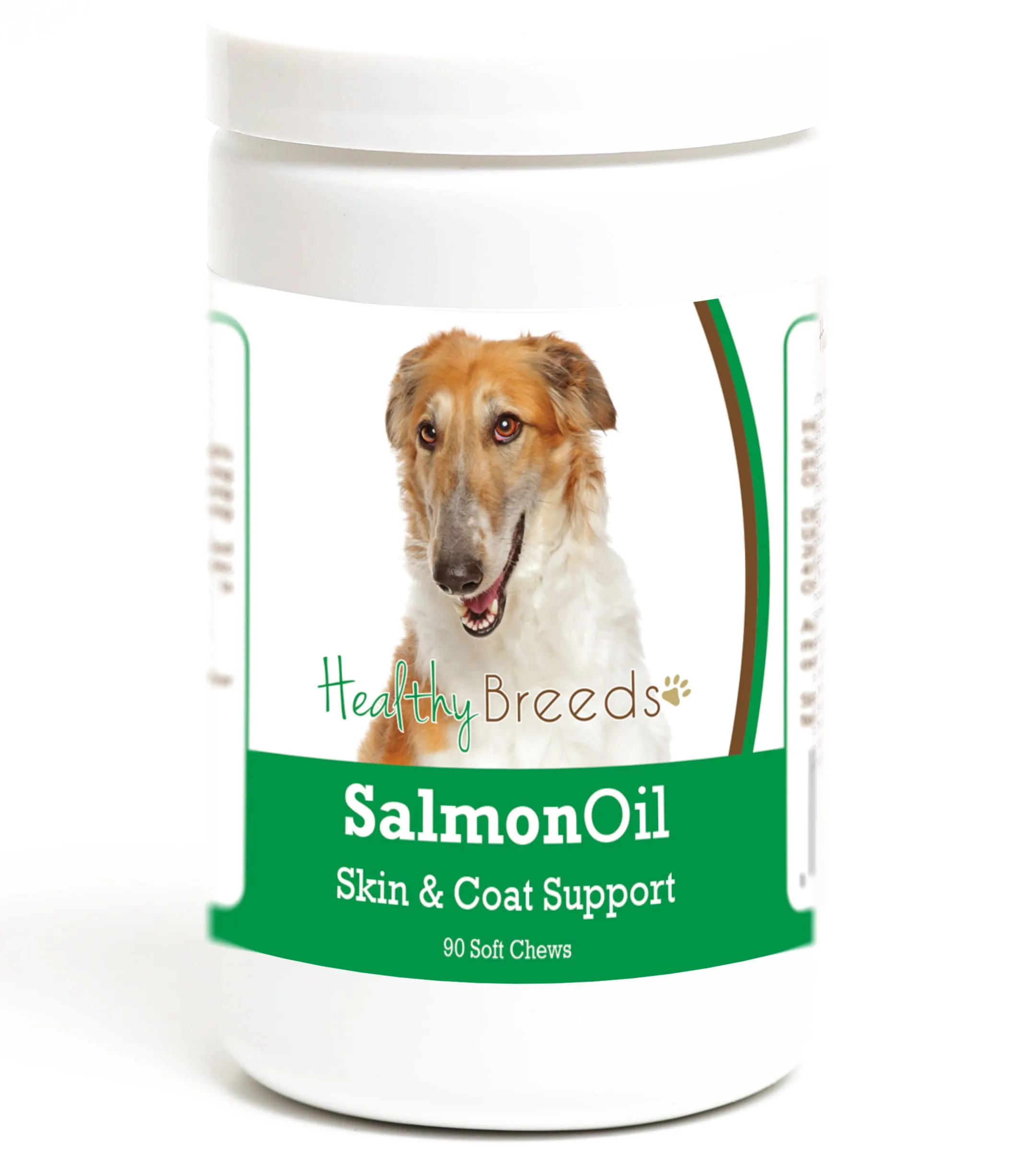 Healthy Breeds 192959016291 Borzois Salmon Oil Soft Chews - 90 Count