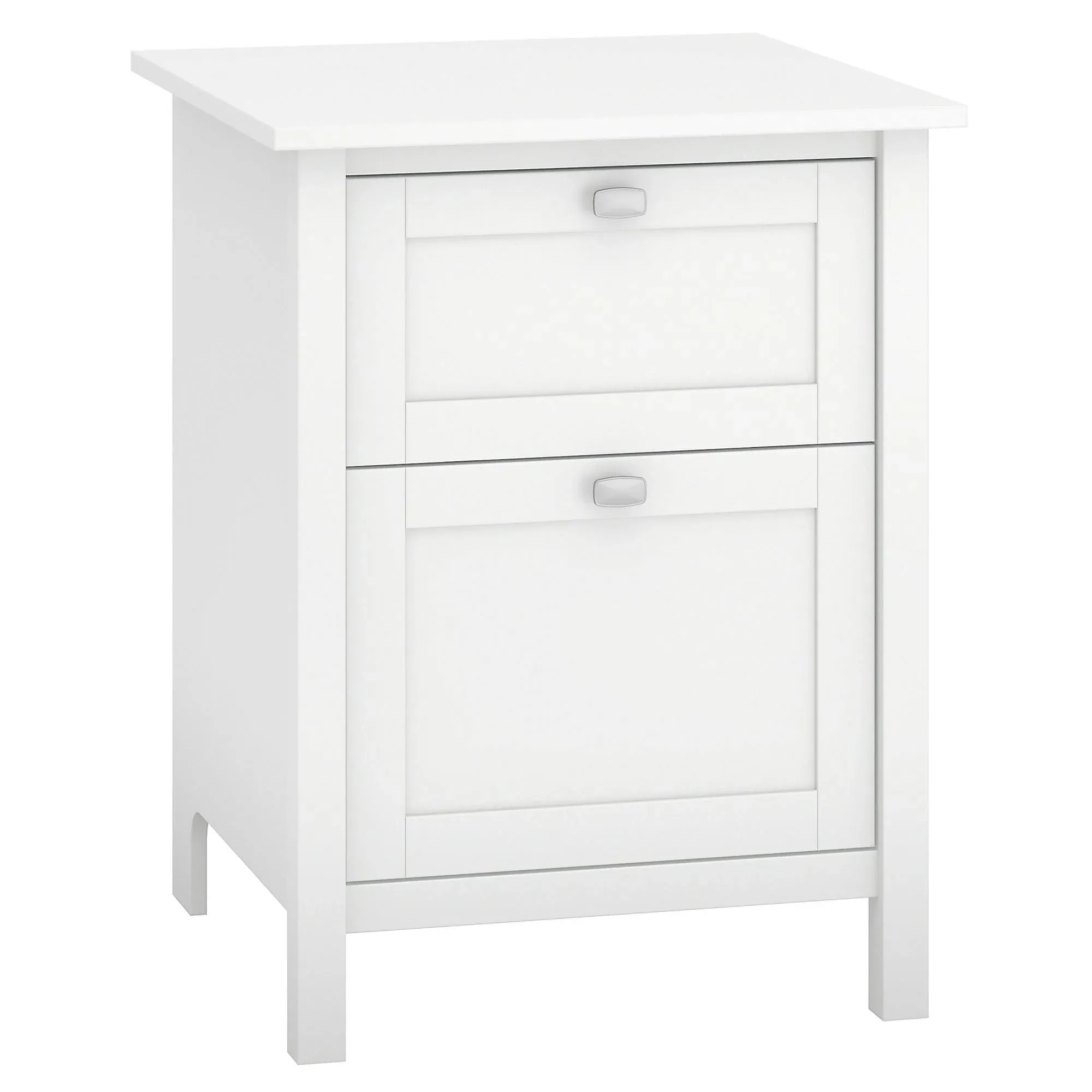 Bush Furniture Broadview 2 Drawer File Cabinet in Pure White