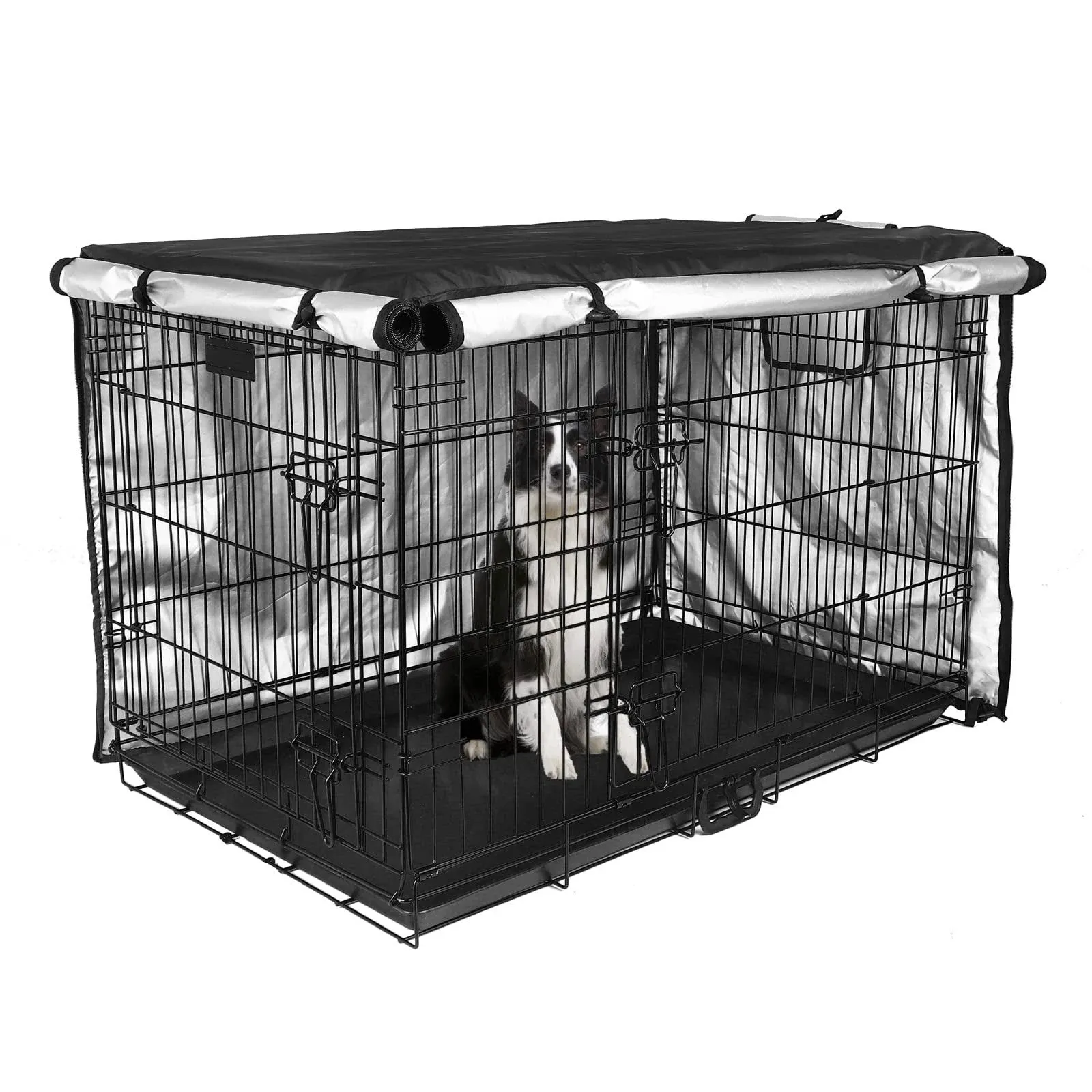 Dog Crate Cover 36 inch - Double Door Dog Kennel Indoor Waterproof Dog Kennel...