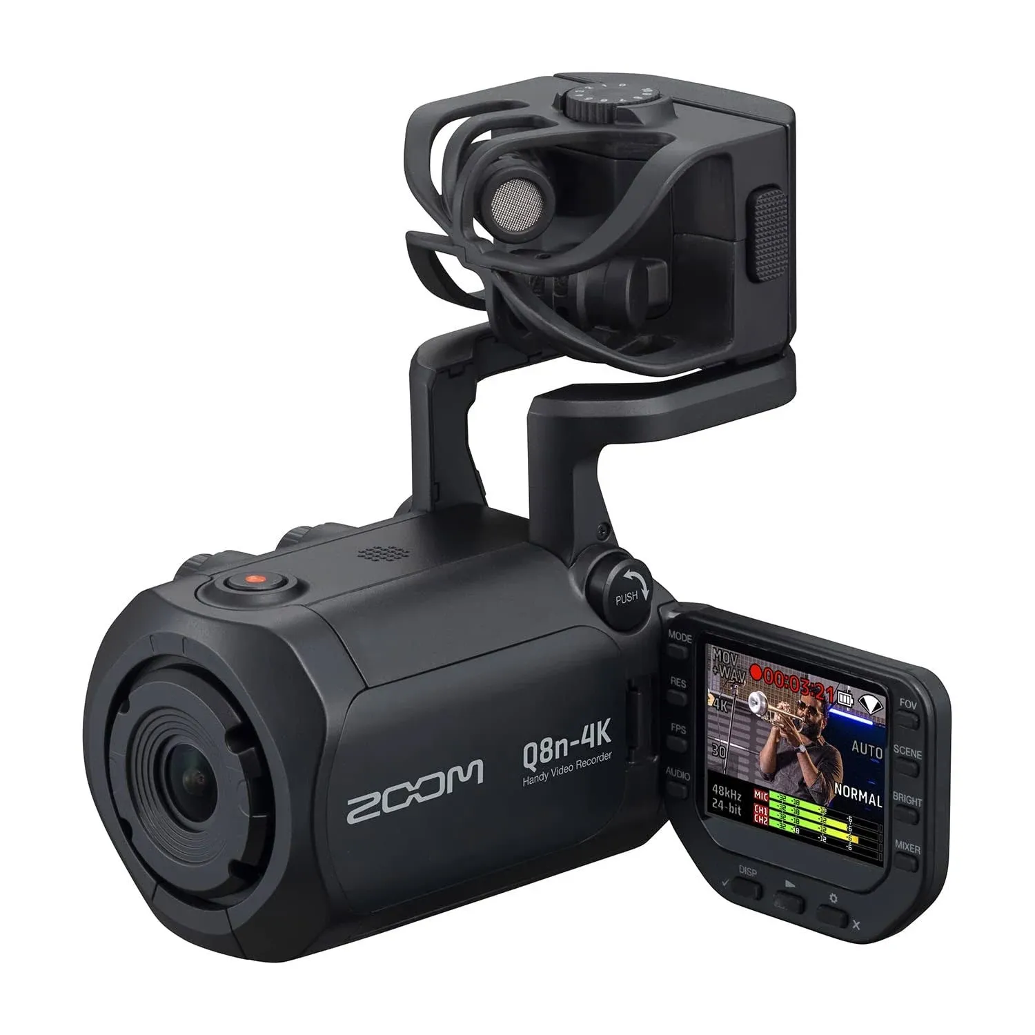 Zoom Q8n-4K black Handy Video Recorder 4K High Quality Video Recording Live