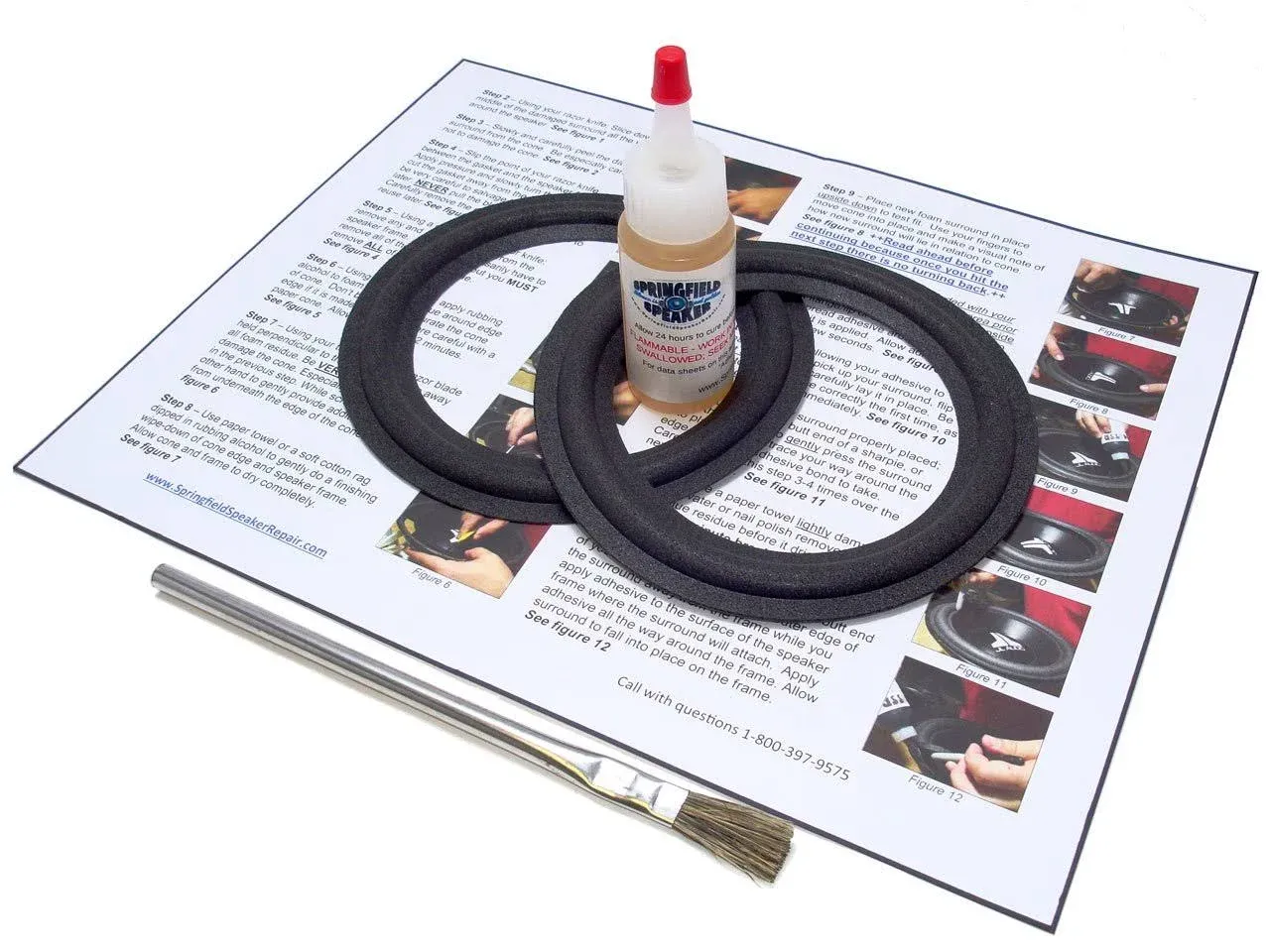 Advent 5.25&#034; Speaker Foam Surround Repair Kit - 2A525-02