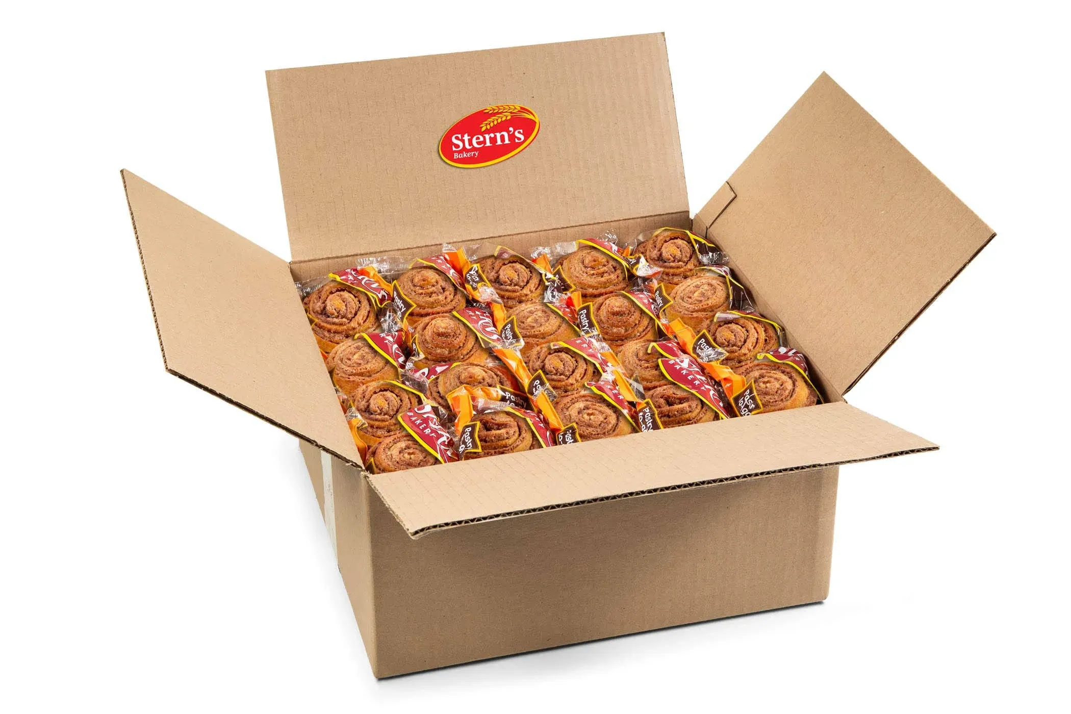 Office Snacks | 1.5 Oz Cinnamon Rolls | Snack Cakes and Pastries | Lunchbox Snacks | Back to School Snacks | Approx 80 Count | Dairy & Nut Free | Stern’s Bakery (Cinnamon Swirl)