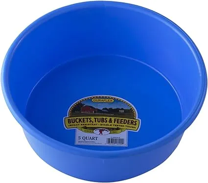 Miller P5BERRYBLUE Pan/Tub 5 Quart Rubber-Polyethylene Sapphire Blue