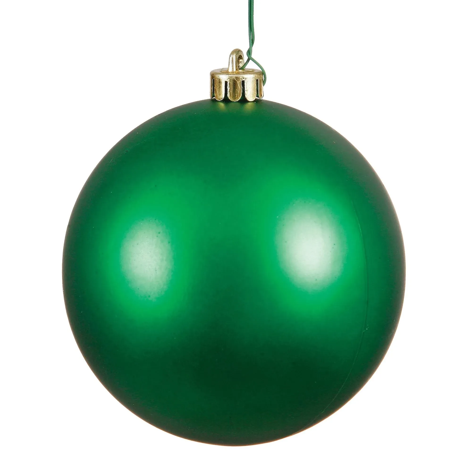 4" Green Matte Ball Uv Drilled 6/Bag