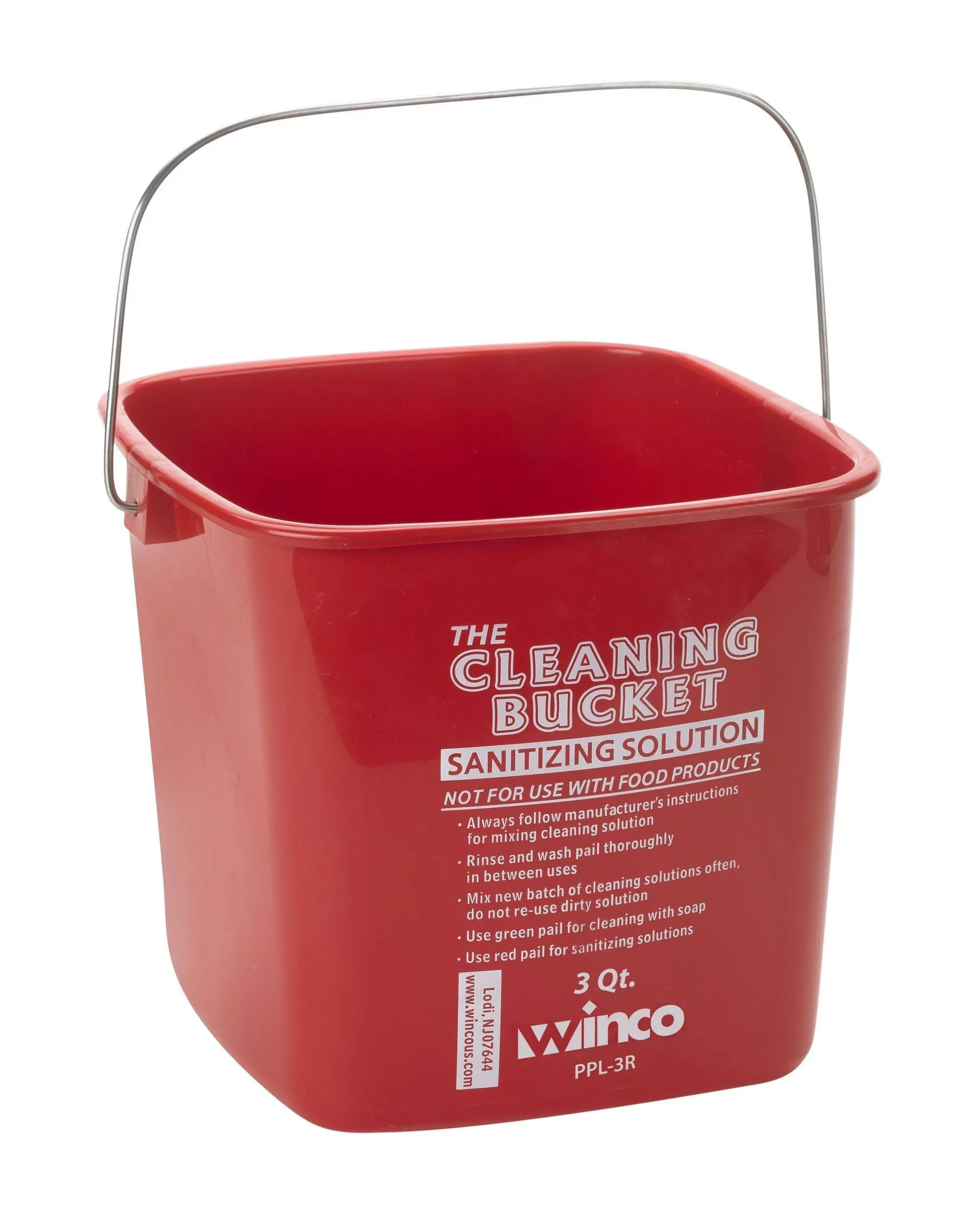 PPL-3R Cleaning Bucket 3-Quart Red Sanitizing SolutionGood quality product