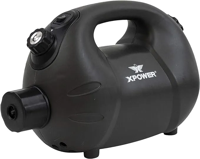 XPOWER F-8B ULV Cold Fogger for Cleaning, Pest Control, Disinfectant, Odor & Mold Removal — Roach/Insect/Mosquito Fogger Mist Blower — Rechargeable