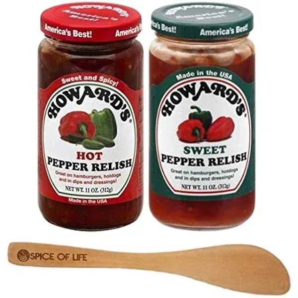 Howards Pepper Relish, Hot - 11 oz