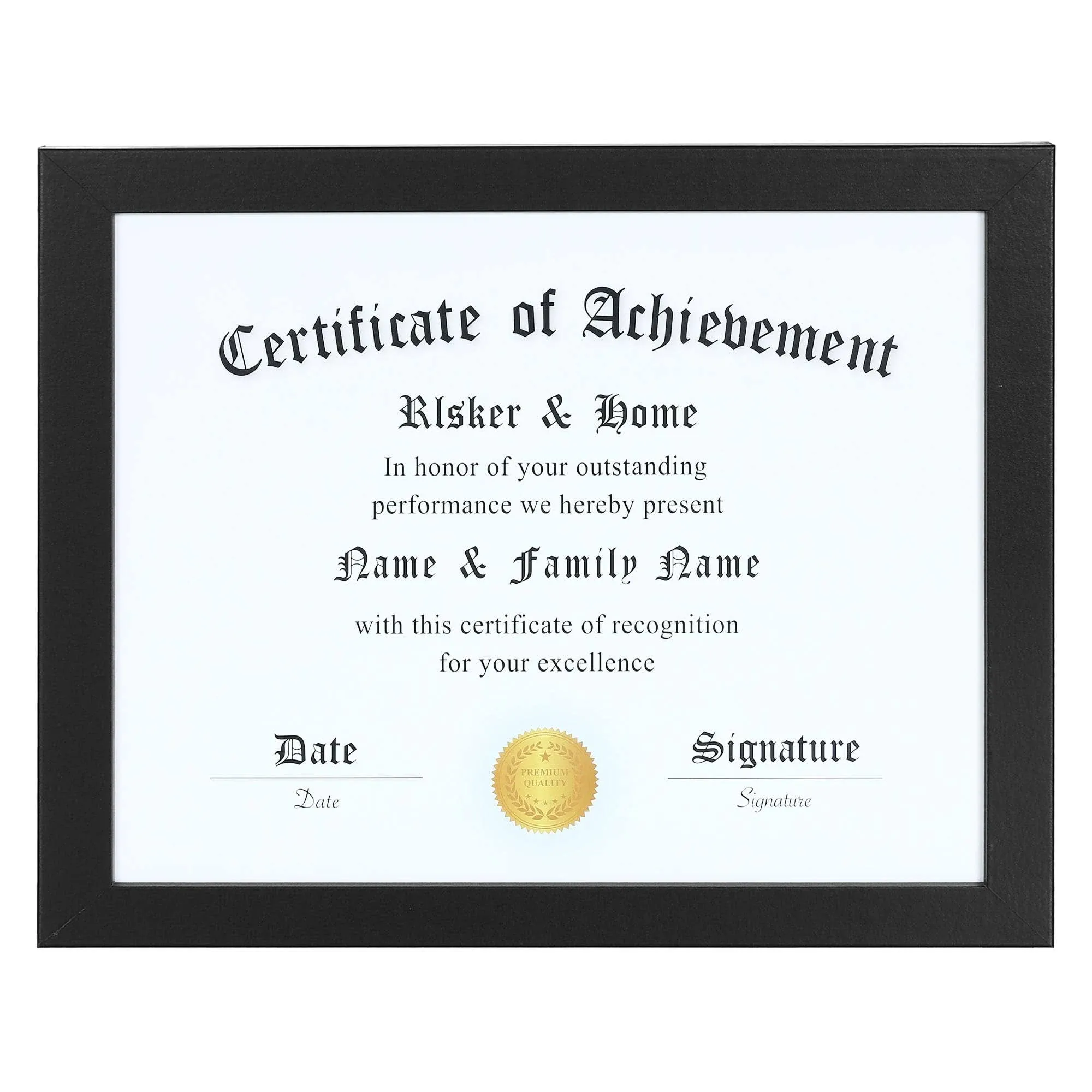 Elsker&home 8.5x11 Certificate Frame Classic Color Frame Diploma 8.5x11 Inch With Mat